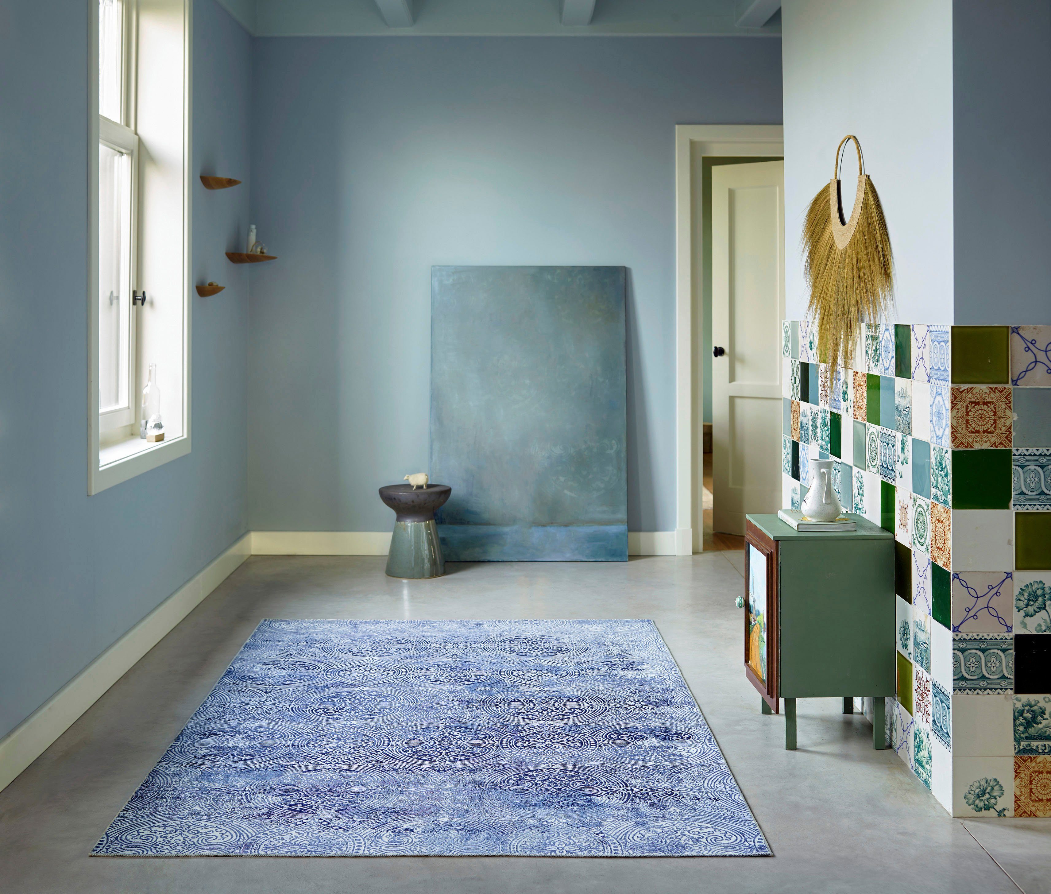 Wecon Home Vloerkleed Grace Vintage look, used look, modern kortpolig, woonkamer