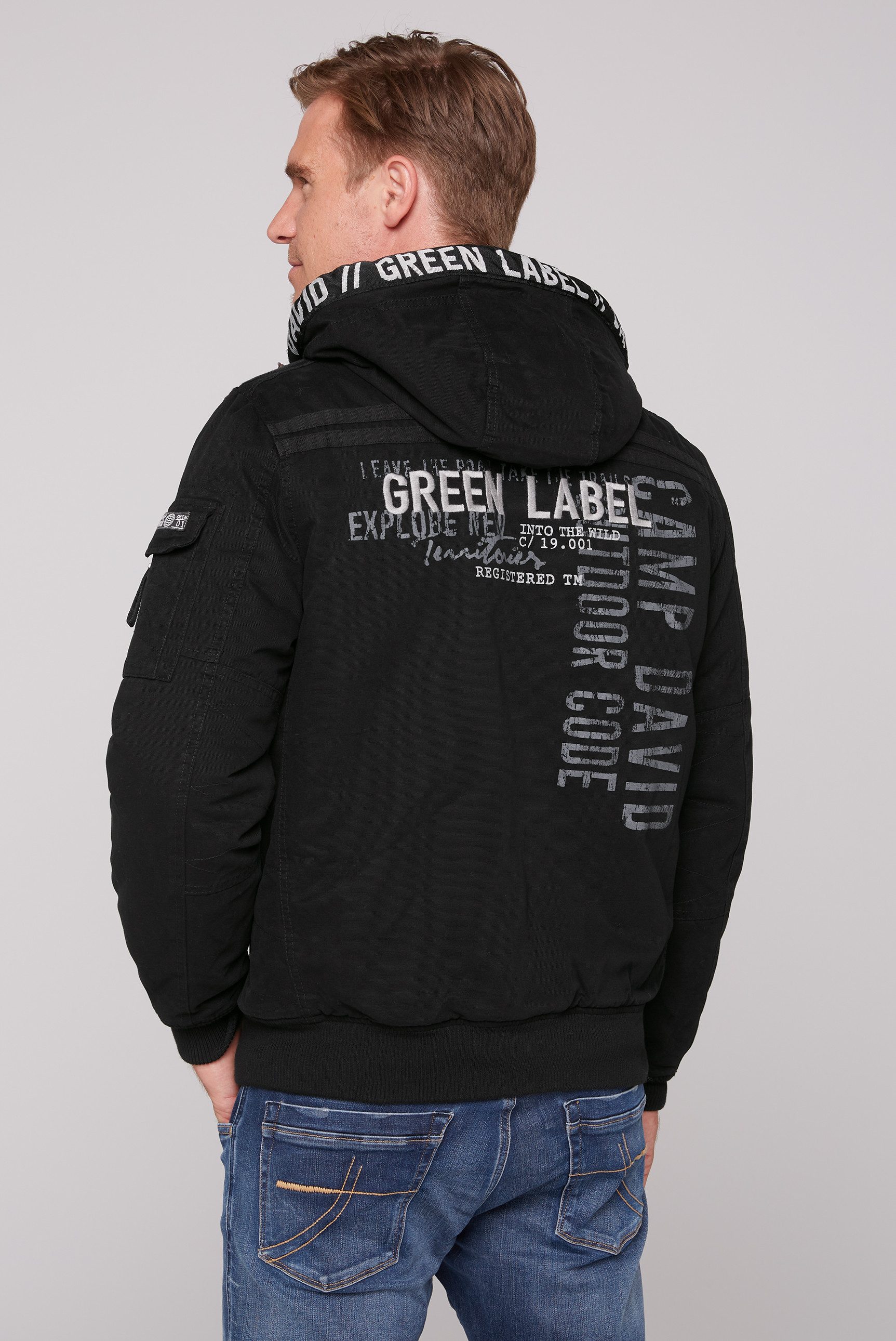 CAMP DAVID Blouson met afneembare capuchon