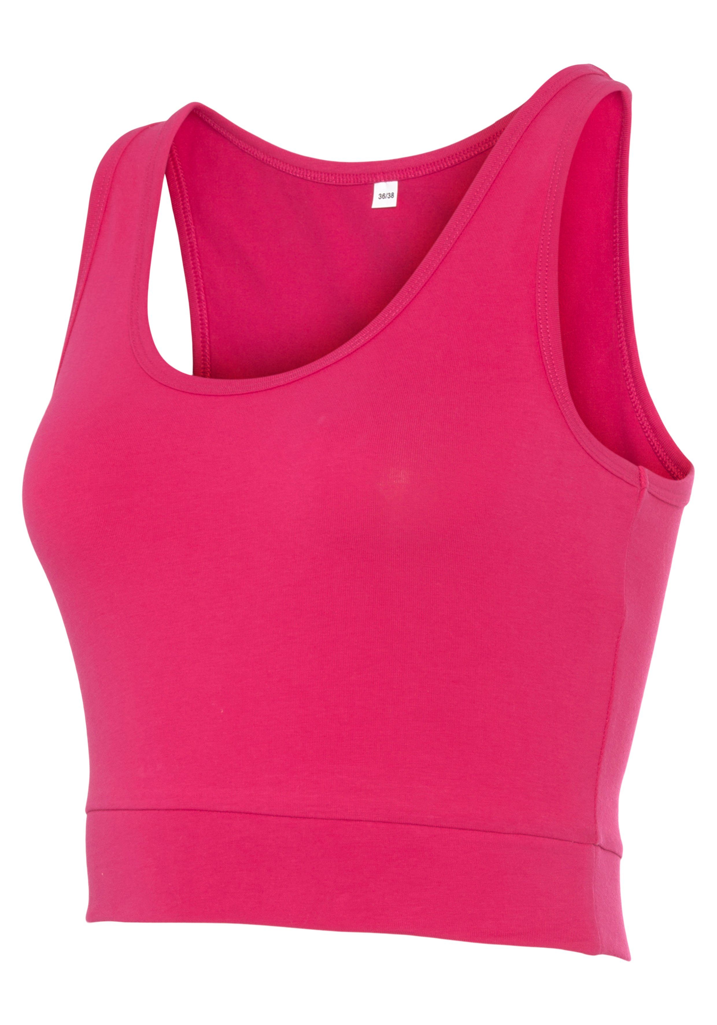 active by Lascana Sporttop Crop-top met brede bandjes