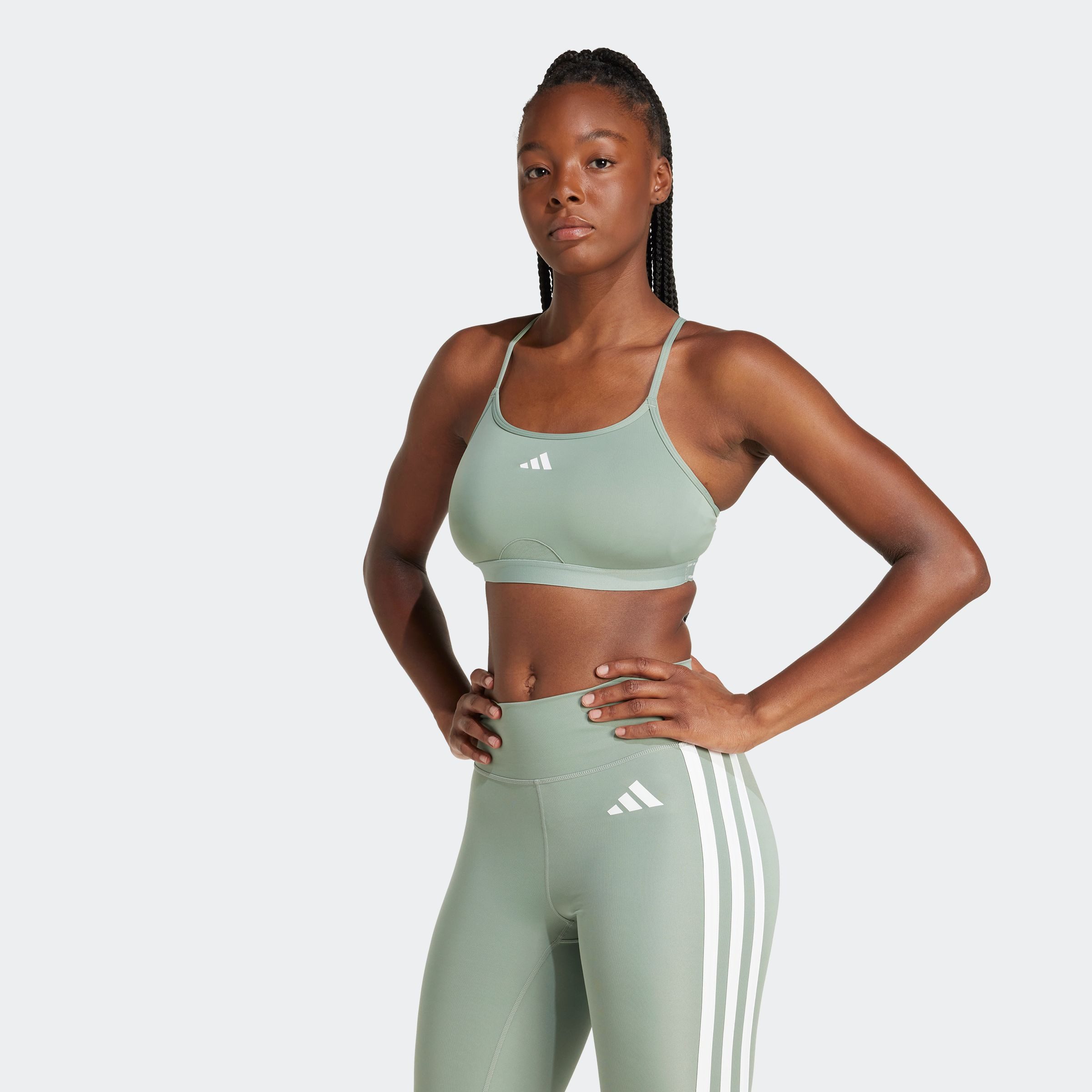 adidas Performance Sport-bh AERCT LS BRA (1-delig) dames sport bh's maat XS groen