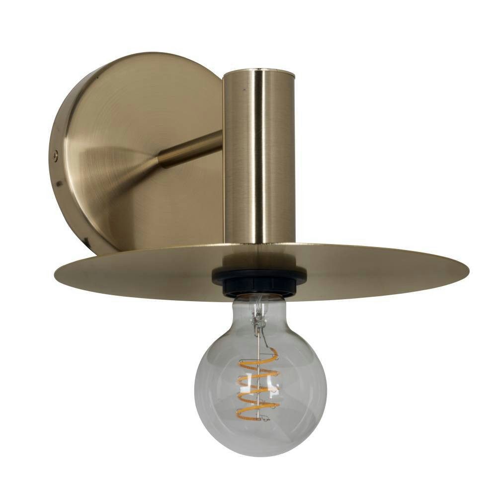 EGLO Wandlamp ESCANDELL Wandlamp, ganglamp van metaal in geborsteld messing, E27 fitting (1 stuk)