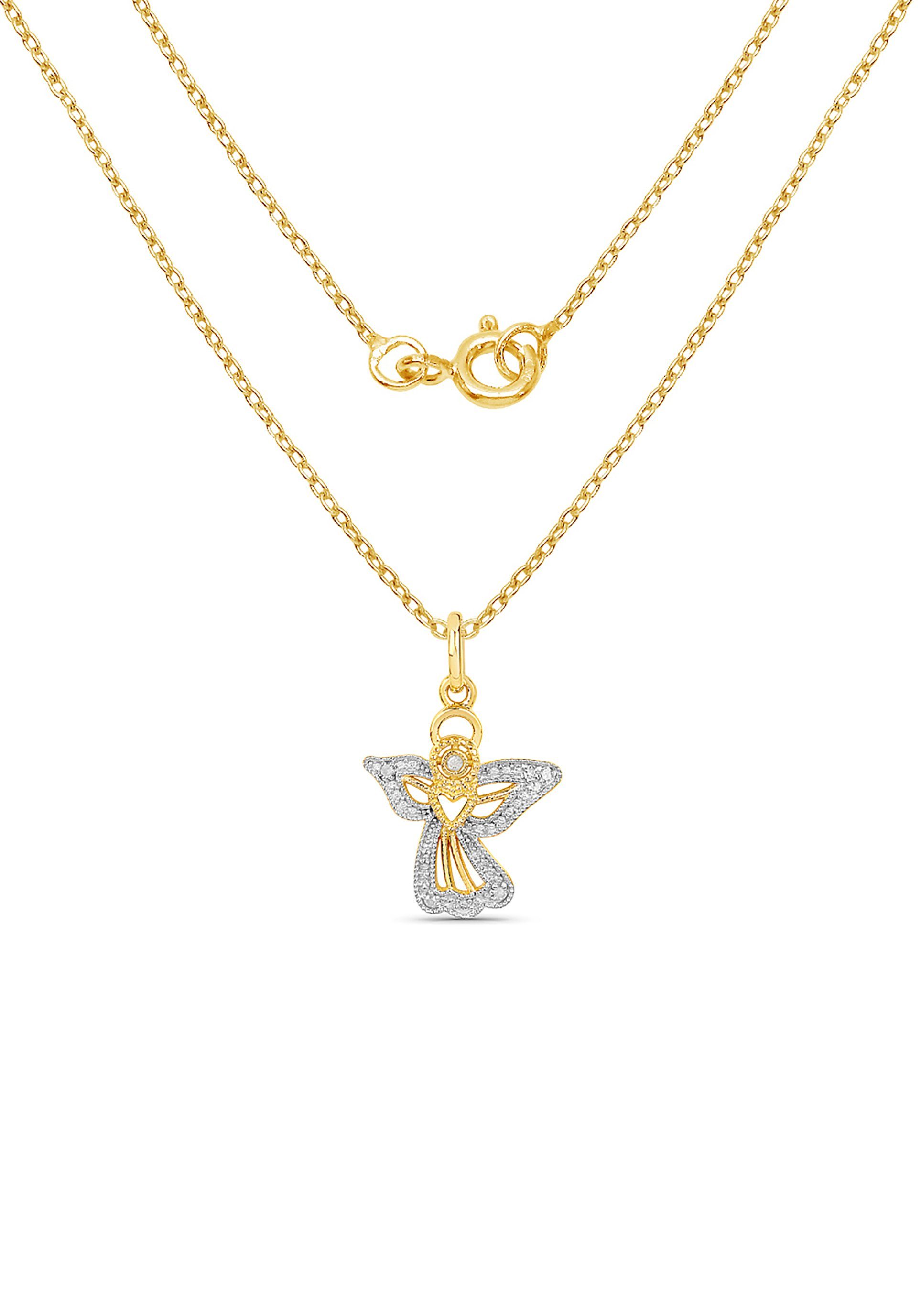 Firetti Ketting met hanger Sieraad Geschenk, Engel dames kettingen goud(kleur)