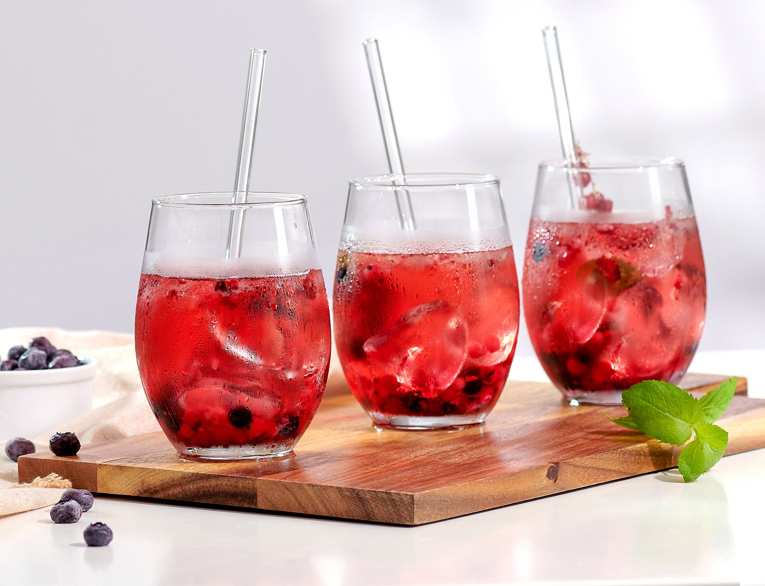 Ritzenhoff & Breker Longdrinkglas Gin 8-delig, incl. glazen rietjes, 590 ml (set, 8-delig)