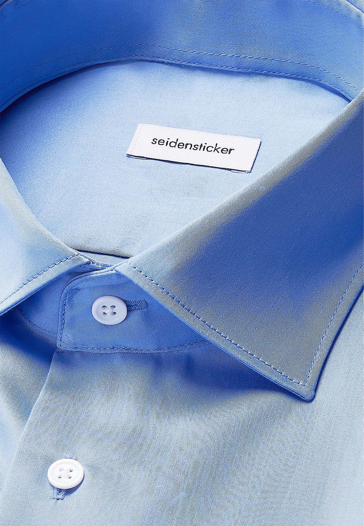 seidensticker Businessoverhemd Zwarte roos Slim Kentkraag uni