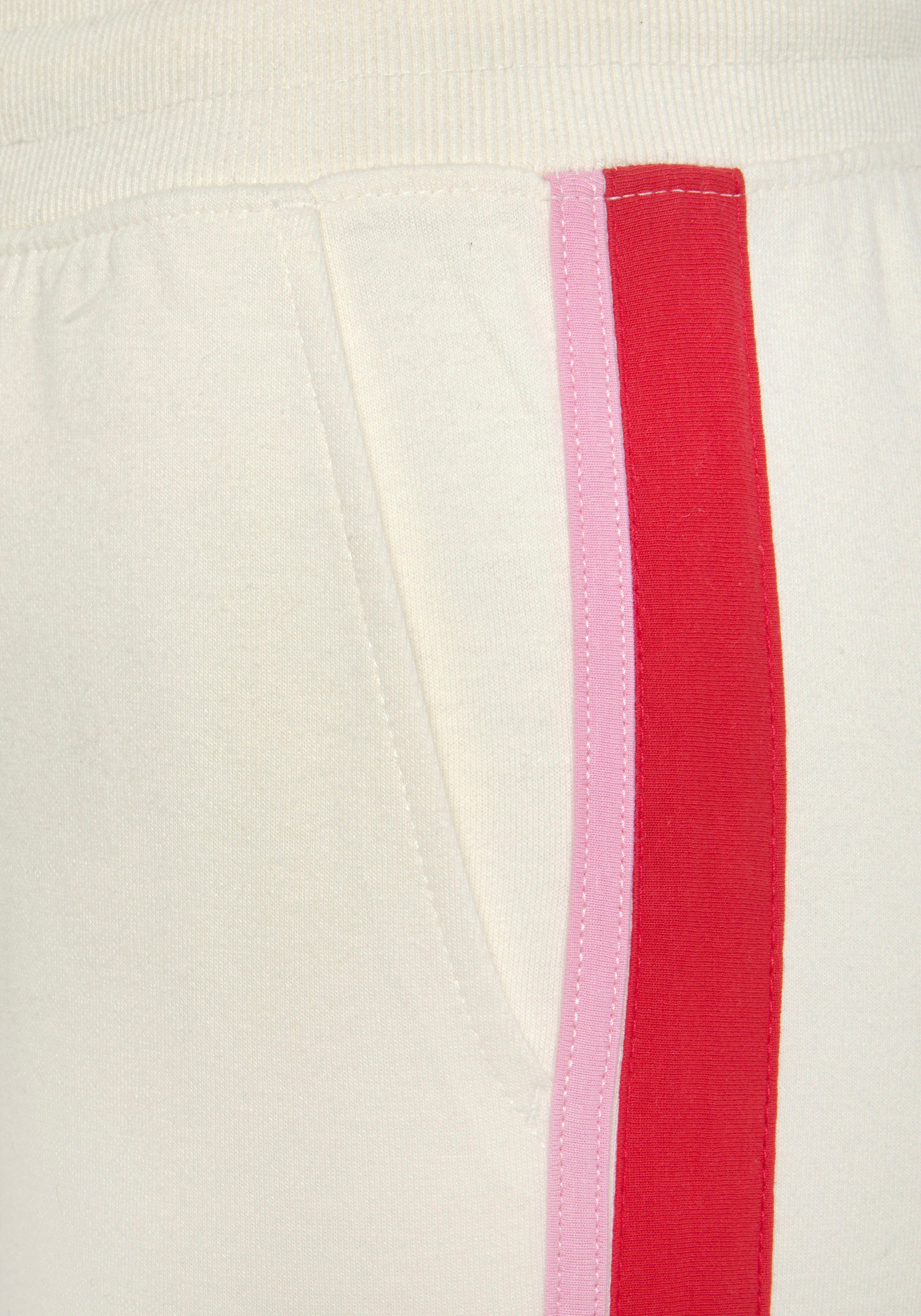 Vivance Sweatpants Sweathose met contrasterende accenten, loungeanzug (1-delig)