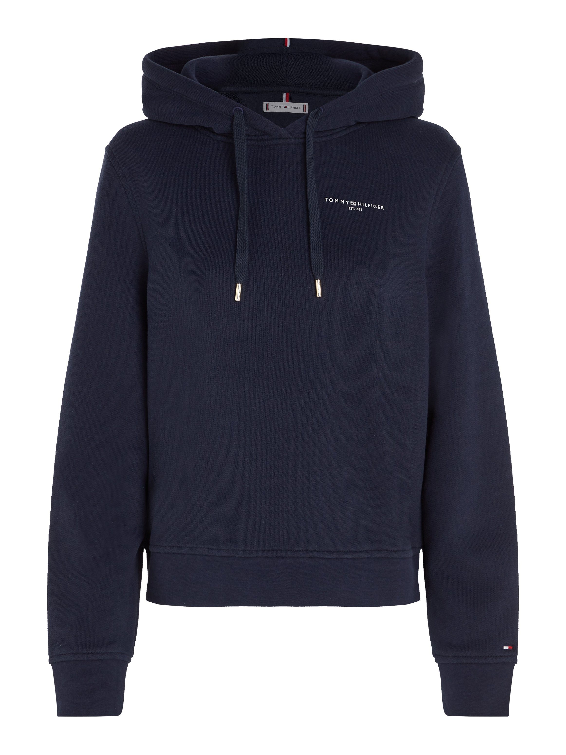 Tommy Hilfiger Hoodie 1985 RLX MINI CORP LOGO HOODIE met logo opschrift op borsthoogte