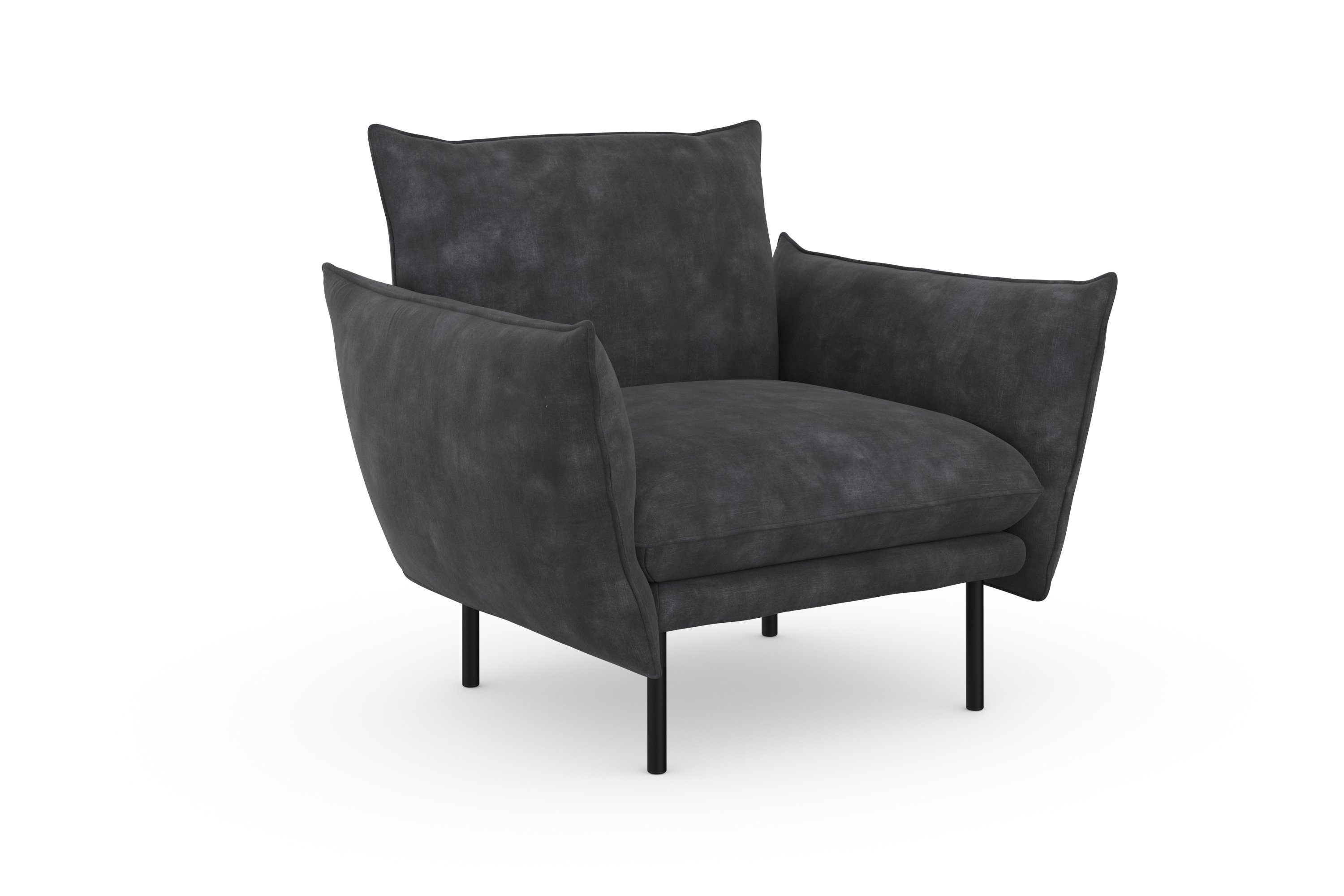 andas Fauteuil Stine cocktailstoel Bijzonder design door kussen-look en opstaande naad, by Morten Georgsen
