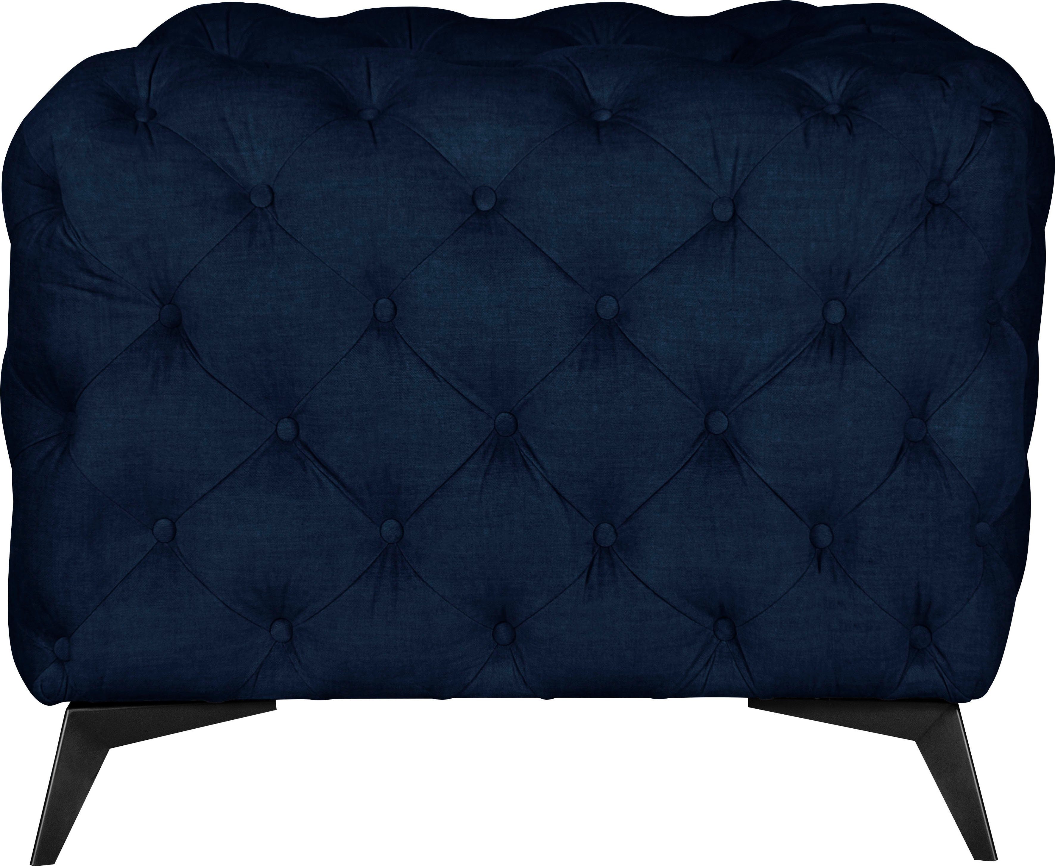 Leonique Chesterfield-fauteuil Glynis Fauteuil luxueuze capitonnage, moderne chesterfield look, kleur van de poten ter keuze
