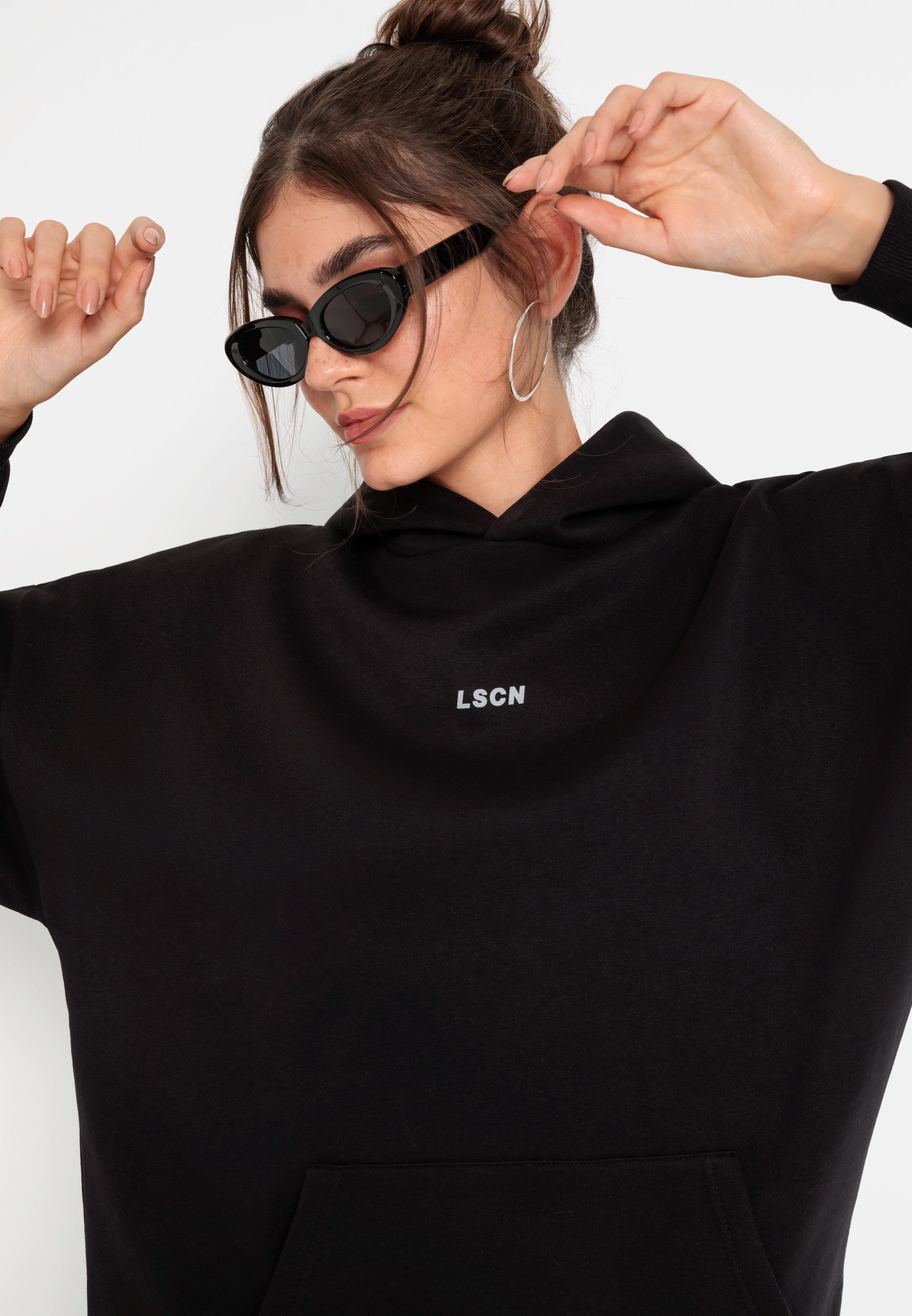 LSCN by LASCANA Hoodie met opgezette kangoeroezak