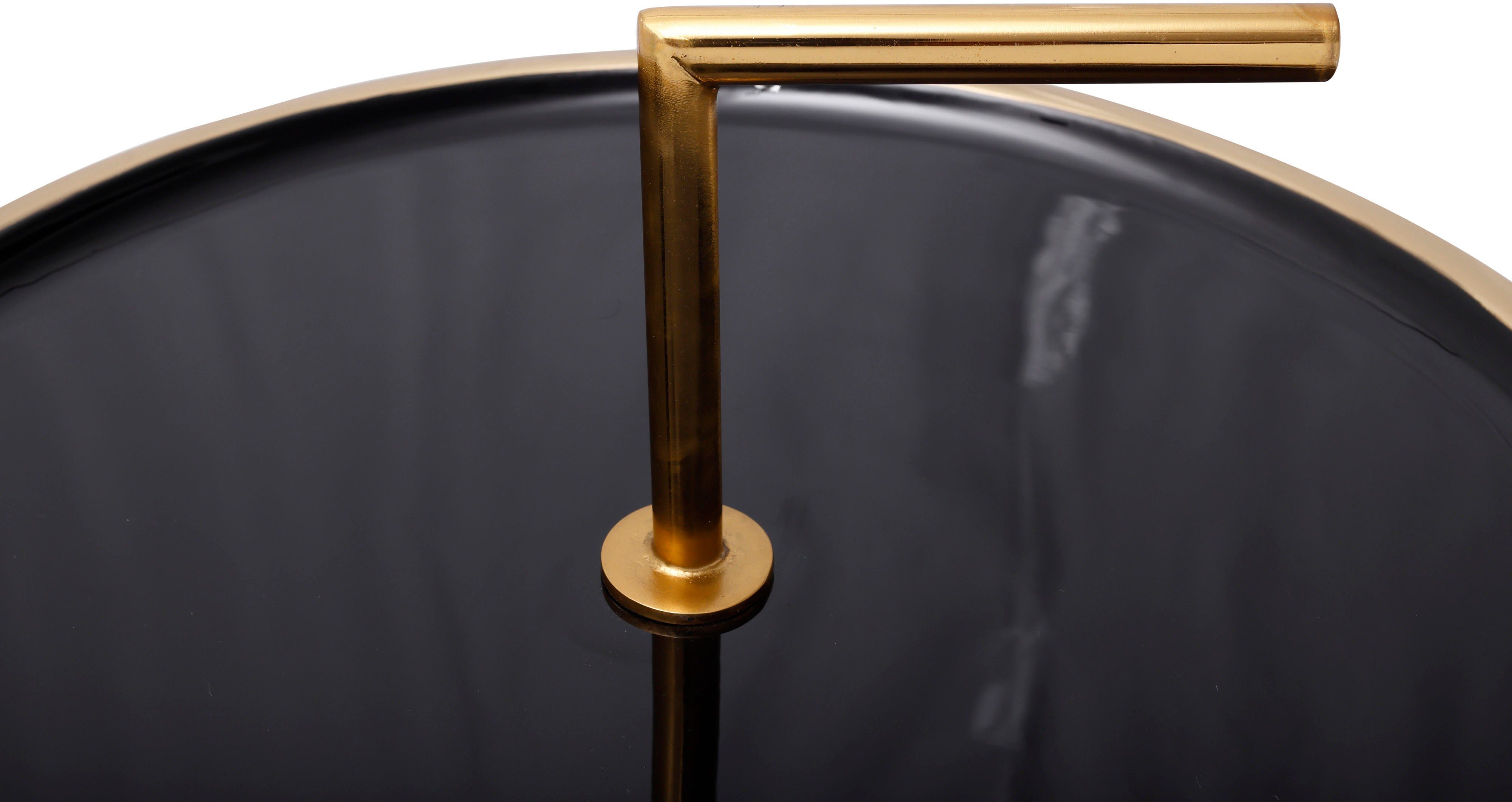 Kayoom Bijzettafel Art Deco 500, afzettafel van metaal, functioneel en stabiel Decoratief, met een afneembare handgreep ( 13 cm), opbergfunctie (1 stuk)
