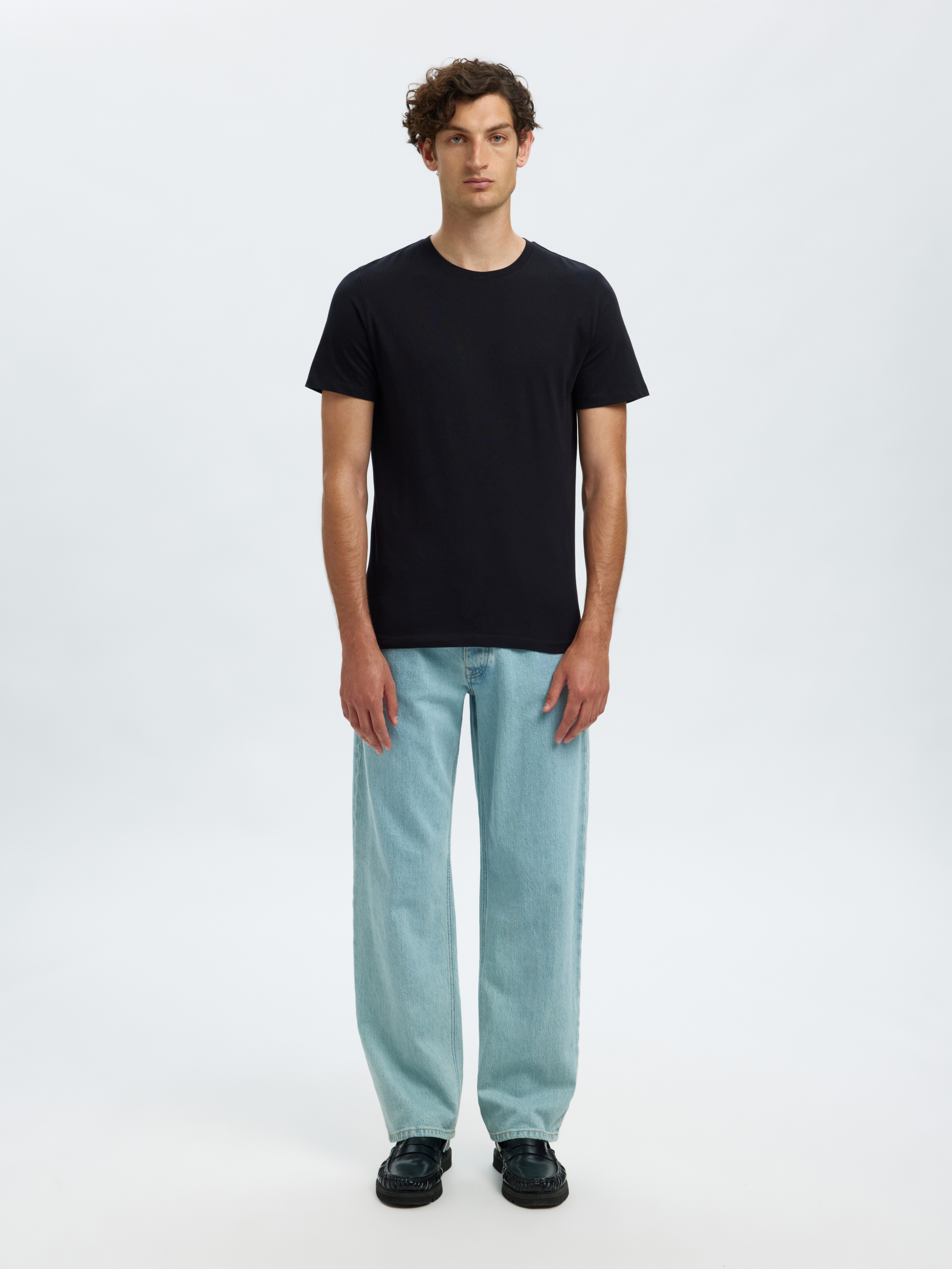 SELECTED HOMME Shirt met ronde hals SLHCORMAC SS O-NECK TEE 5 PACK NOOS (set, 5-delig)