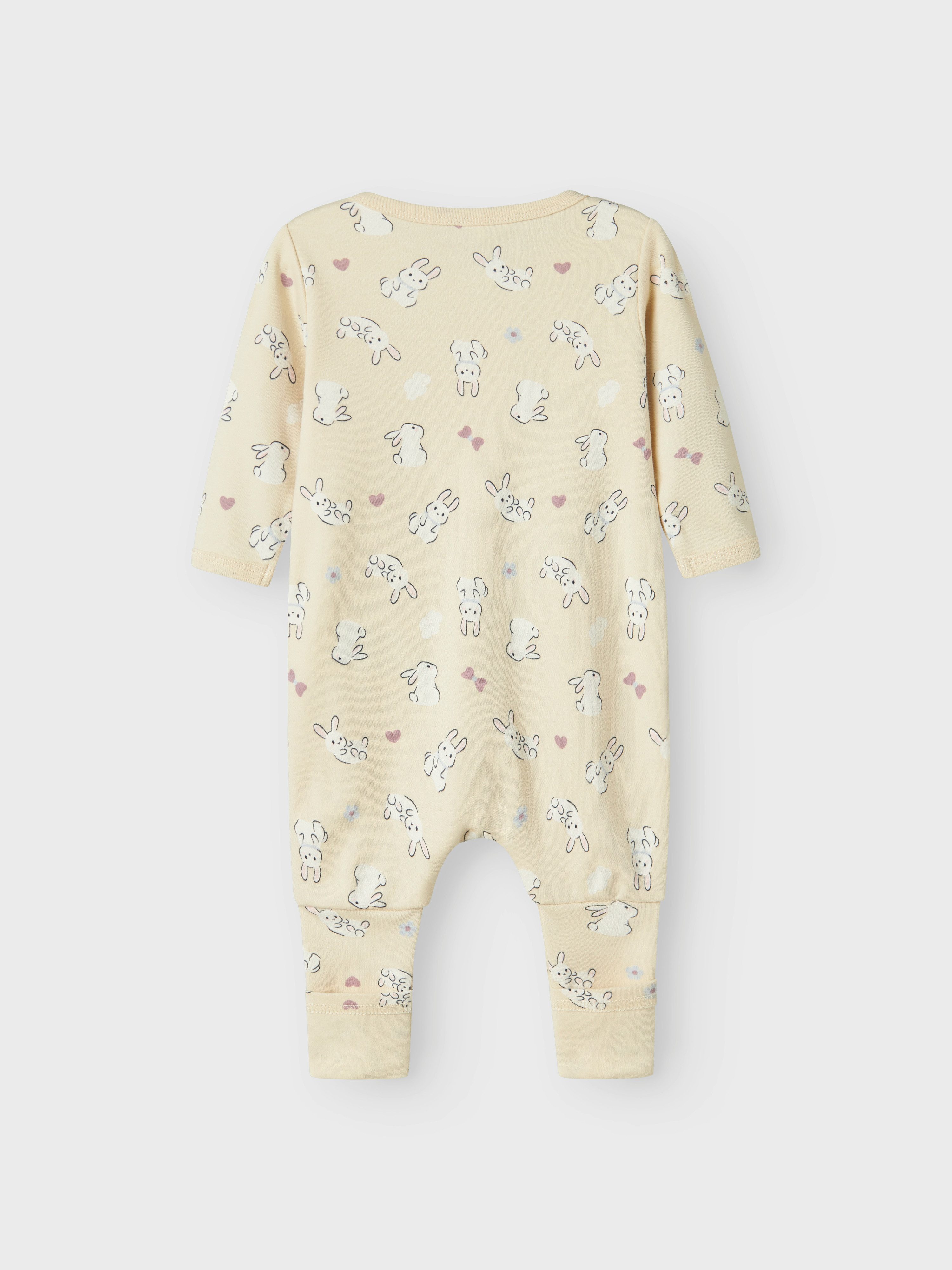 Name It Pyjama NBFNIGHTSUIT 2P ZIP FF SAND RABBIT NOOS