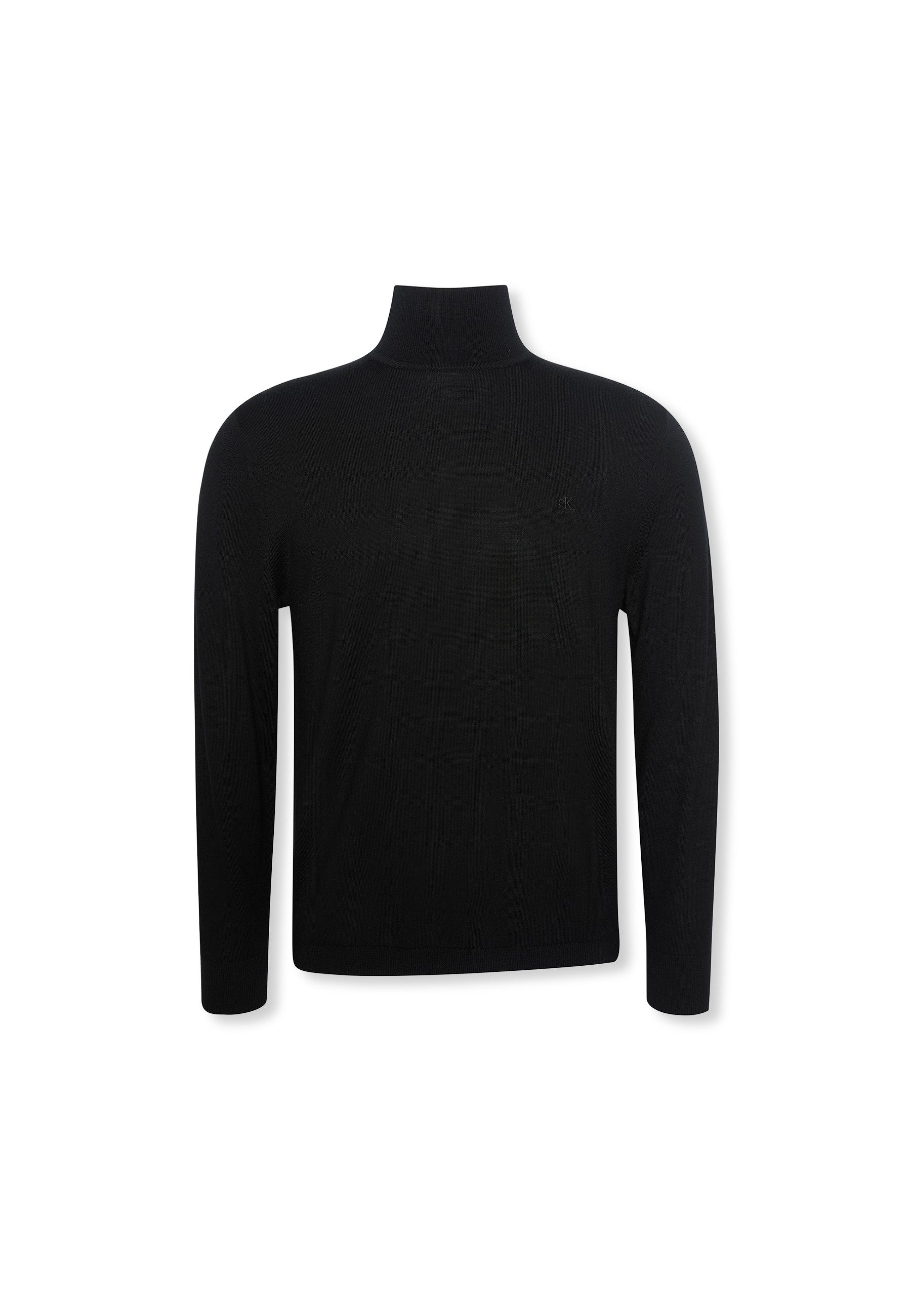 Calvin Klein Trui met staande kraag LS MERINO MOCK NECK SWTR 14GG