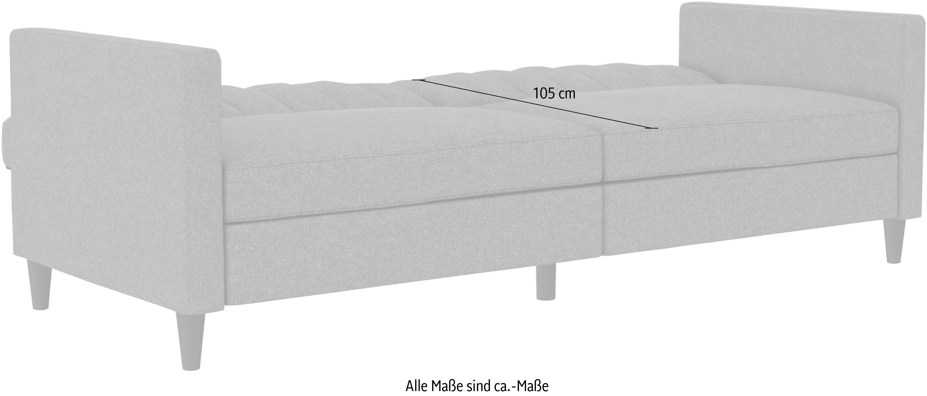 Dorel Home 3-zitsbank Celine Rugleuning 2-delig en 3-voudig verstelbaar, zithoogte 43 cm