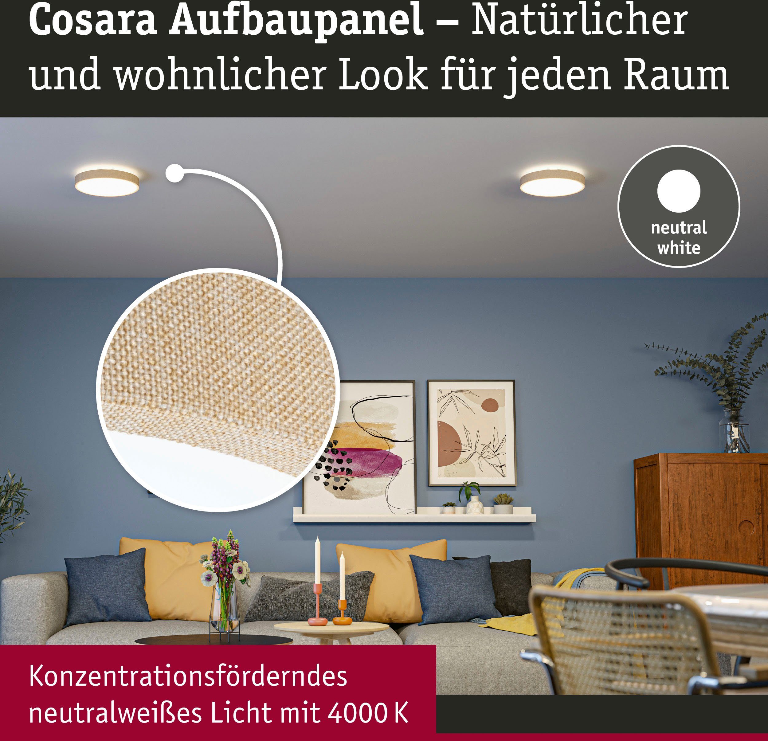 Paulmann Led-paneel Cosara 15W 4000K 300mm IP44