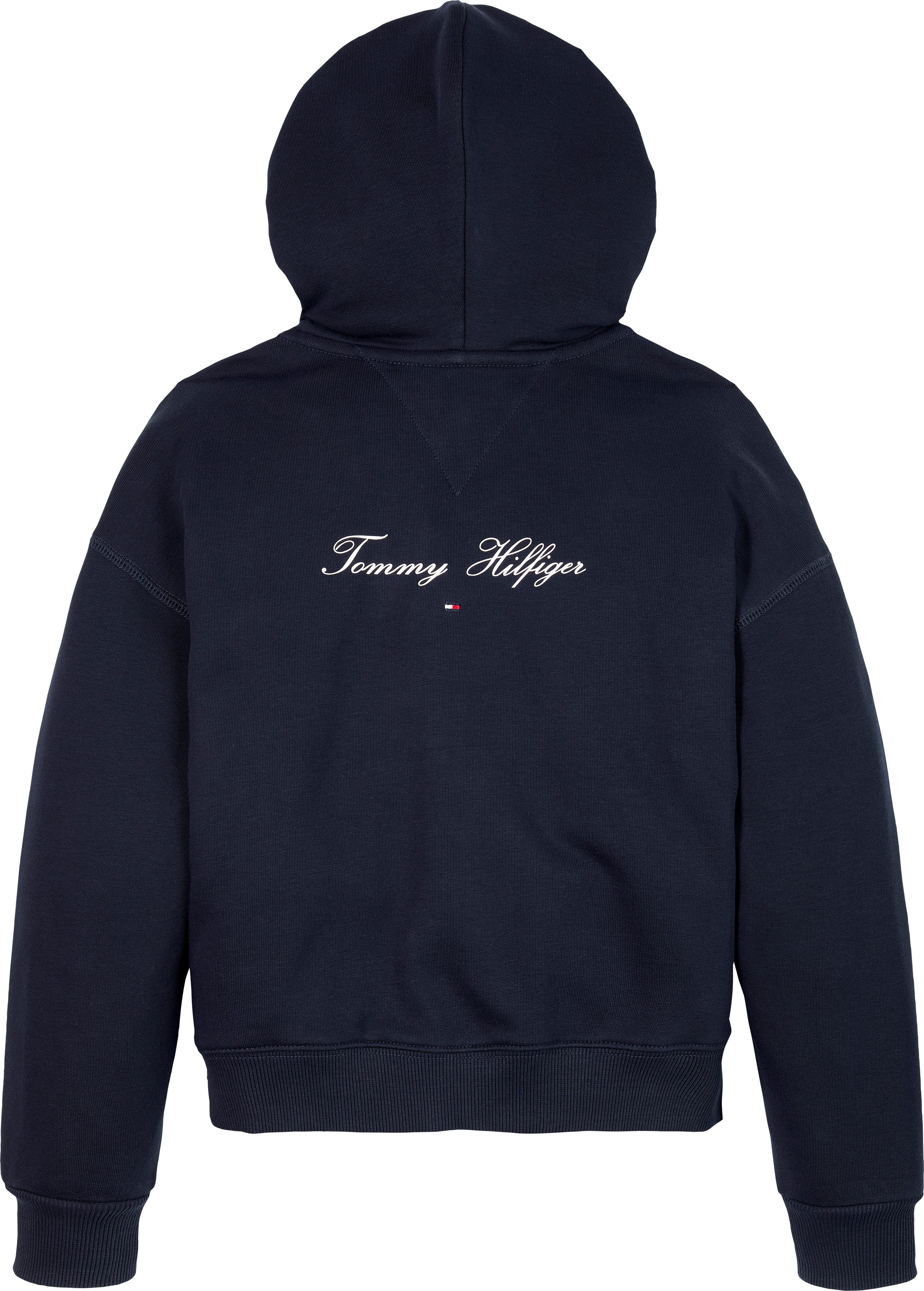Tommy Hilfiger Sweatvest VARSITY ZIP THROUGH met logo aan de voorkant en achterkant
