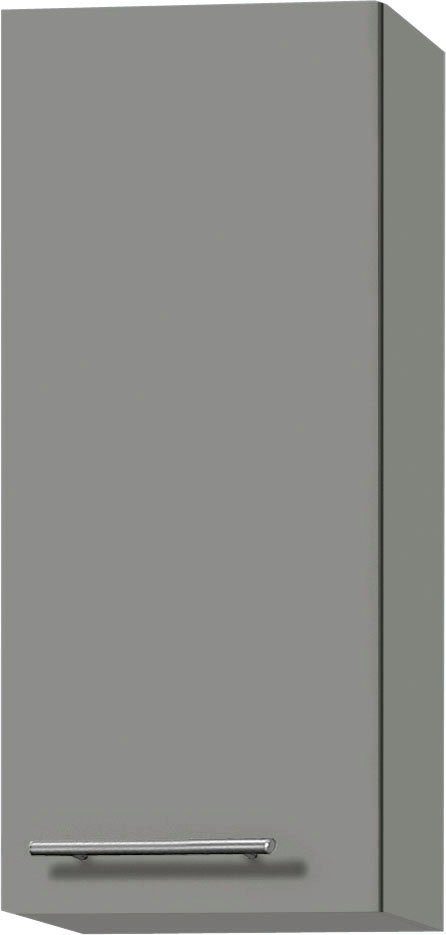 OPTIFIT Hangend kastje Bern Breedte 30 cm, 70 cm hoog, met 1 deur, met metalen greep opbergkasten grijs