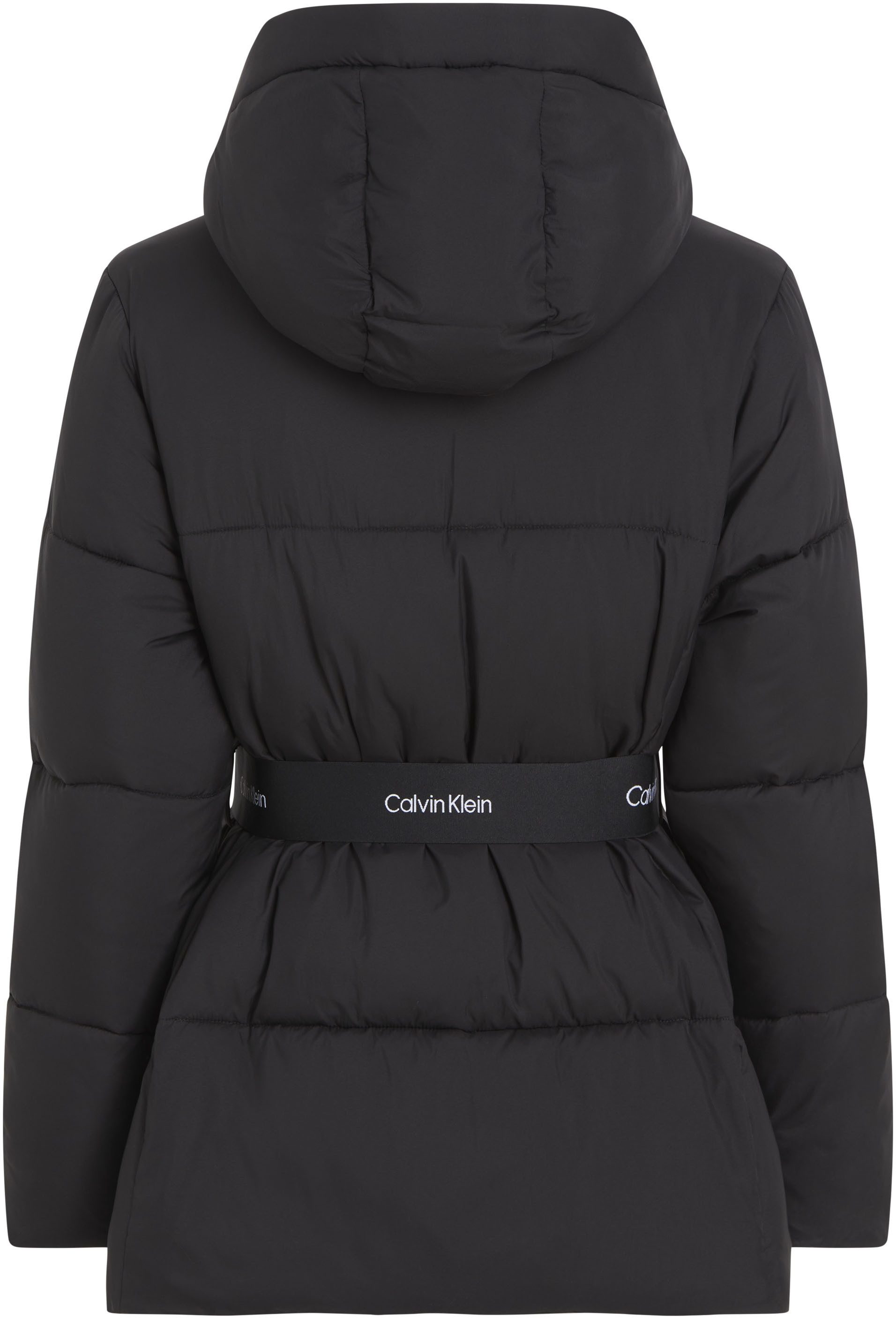 Calvin Klein Gewatteerde jas LOGO BELT SHORT PUFFER
