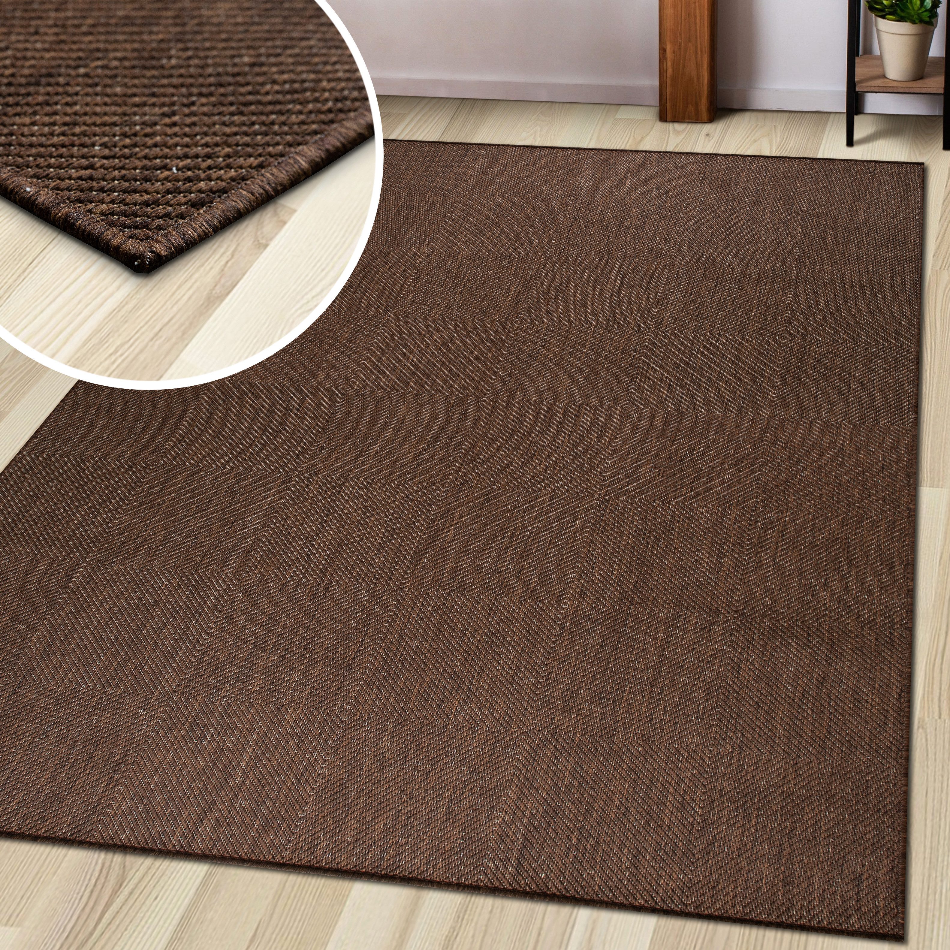 my home Vloerkleed Anna is ook als loper verkrijgbaar Geschikt voor binnen en buiten, sisal-look, weerbestendig & uv-bestendig