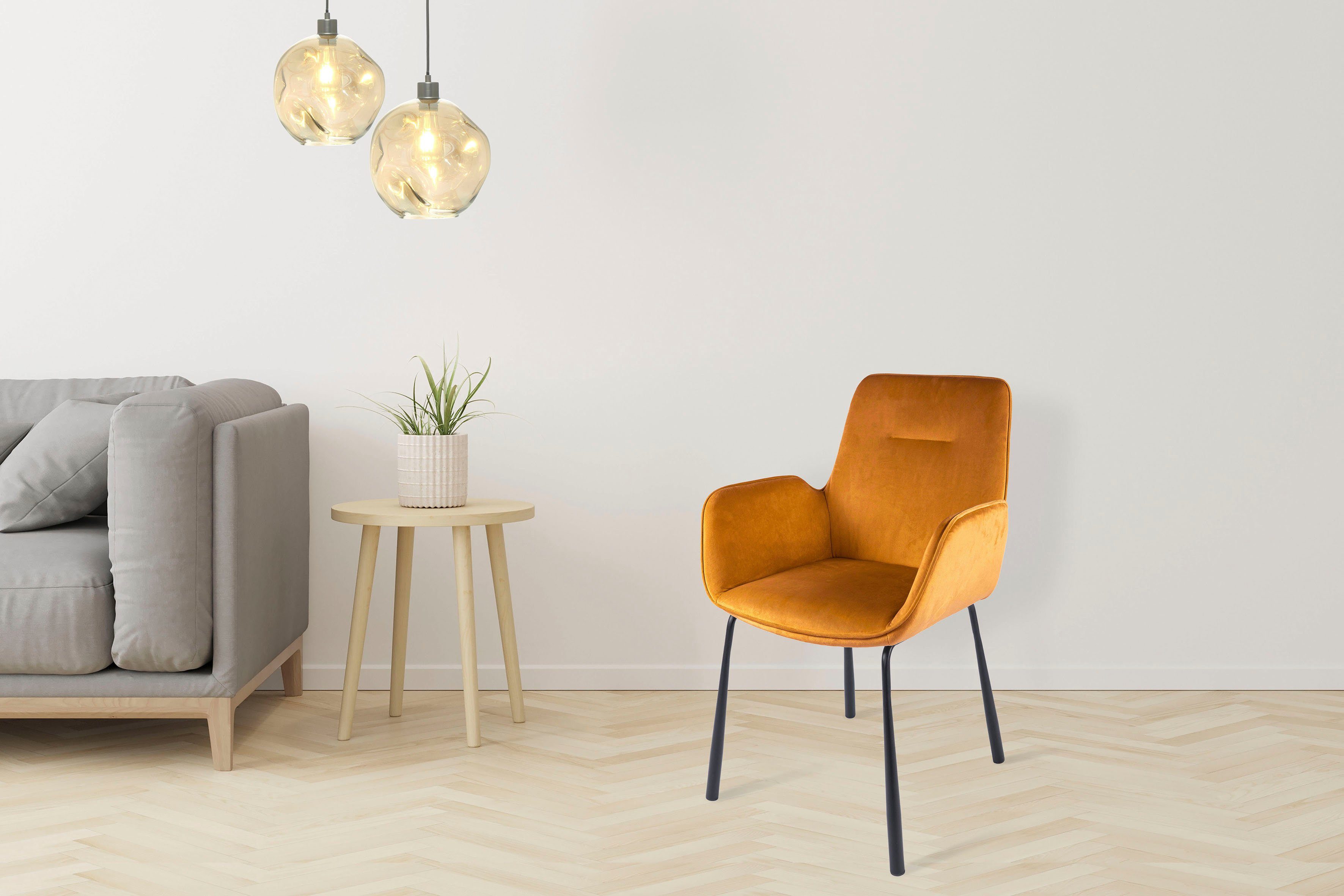 Kayoom Stoel Eliot 125, retro-stoel, elegant ontwerp in eenvoudige uitvoering (1 stuk)
