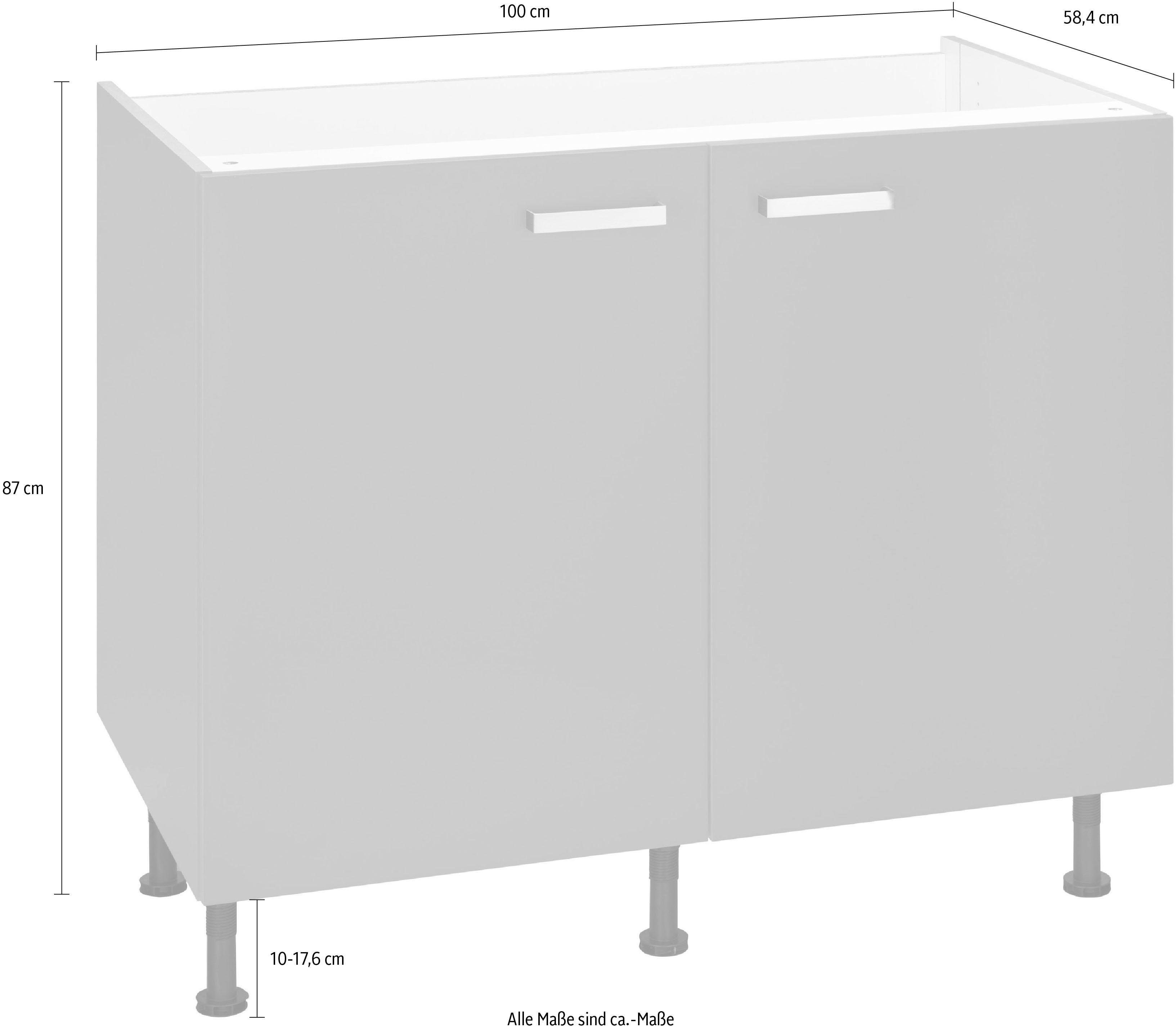 OPTIFIT Gootsteenkast Parma Breedte 100 cm
