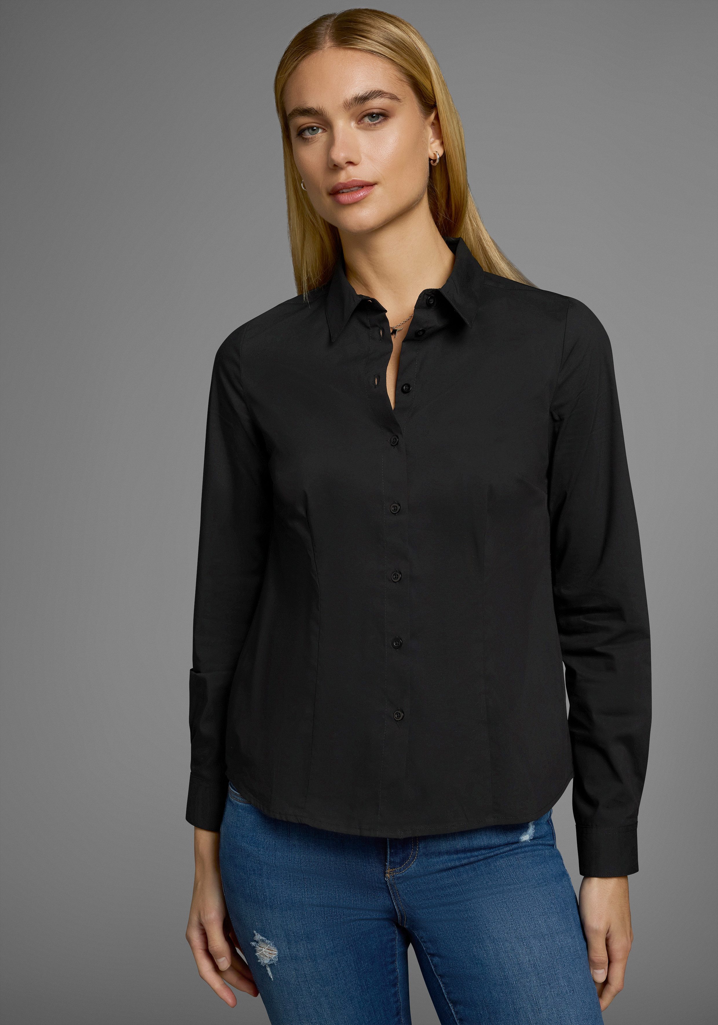 Flashlights Blouse met lange mouwen in overhemdstijl (Set van 2)