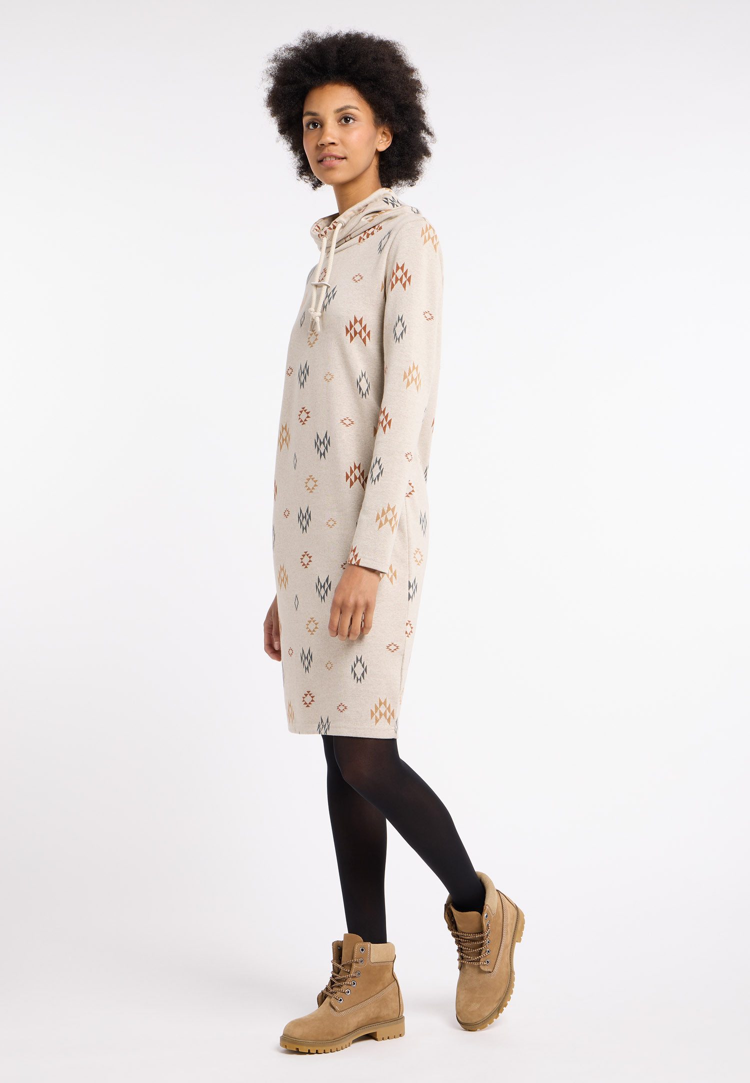 Ragwear Mini-jurk CHLOENETTE met all-over jacquardmotief