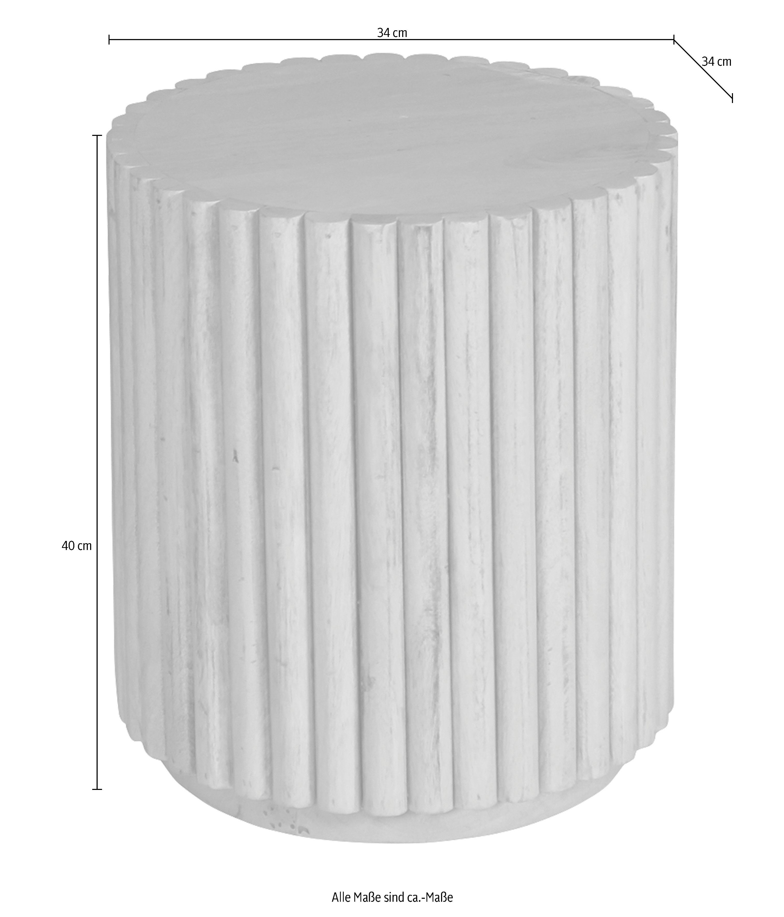 TOM TAILOR HOME Bijzettafel Ripped in extravagante ribbel-look