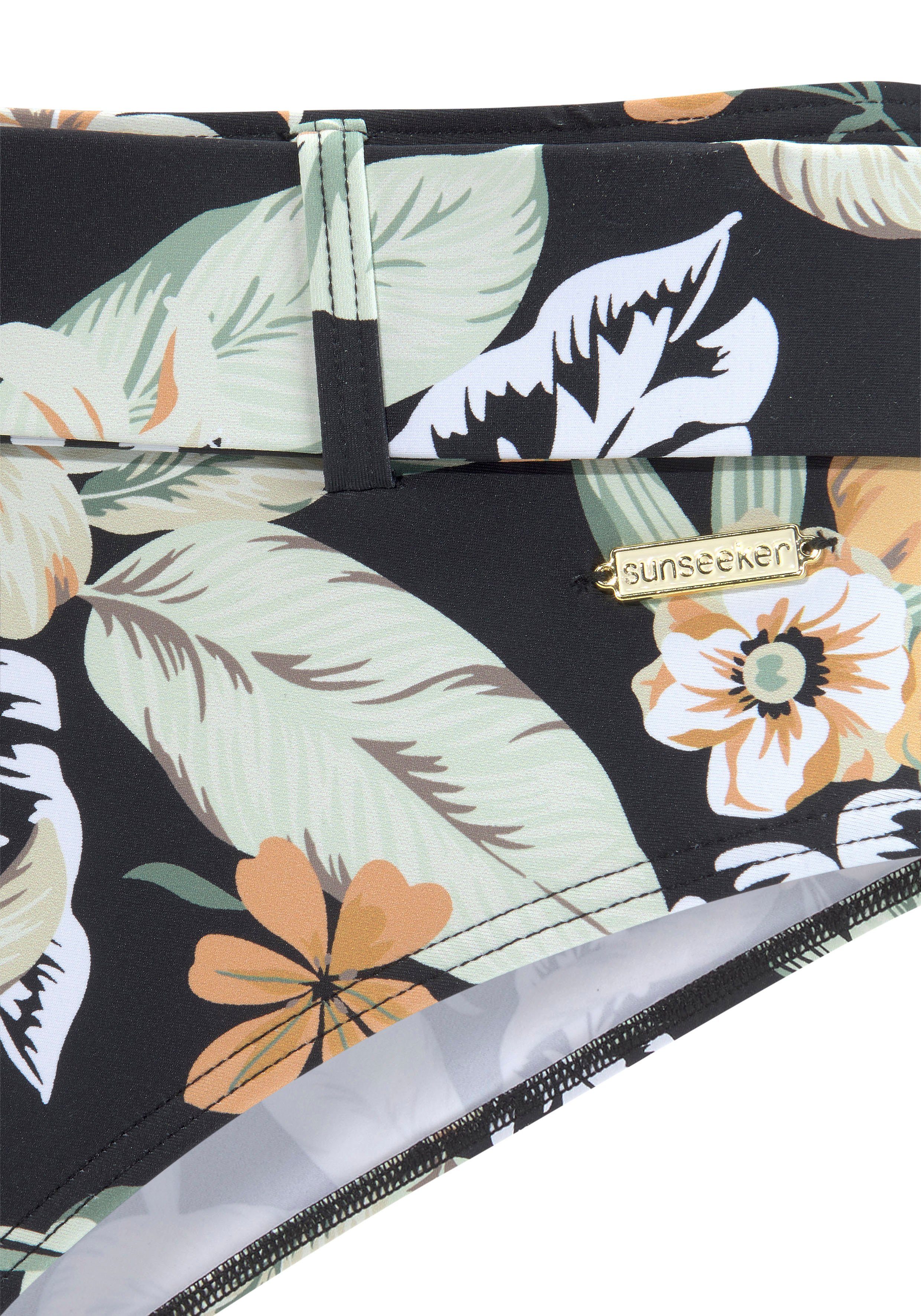 Sunseeker Highwaist-bikinibroekje Suva met een afneembare riem