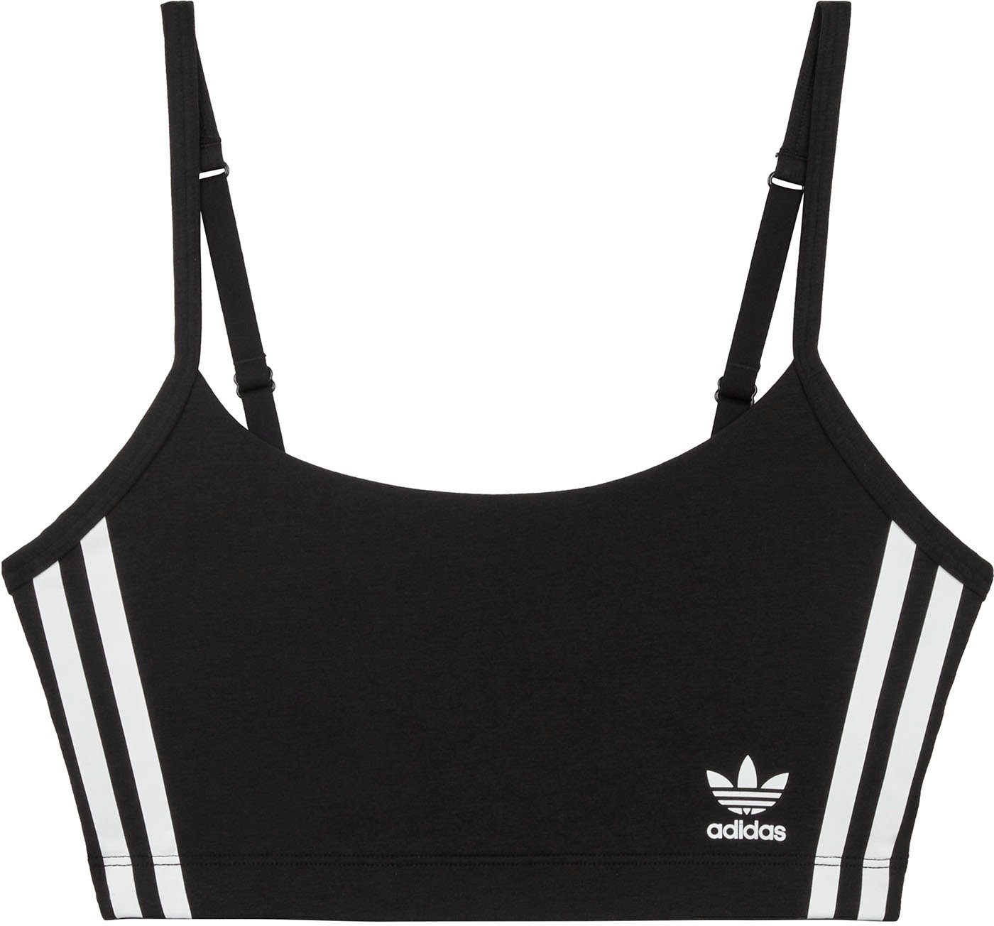 adidas Originals Beugelloze-bh Comfort Flex Cotton met kenmerkend 3-strepen ontwerp