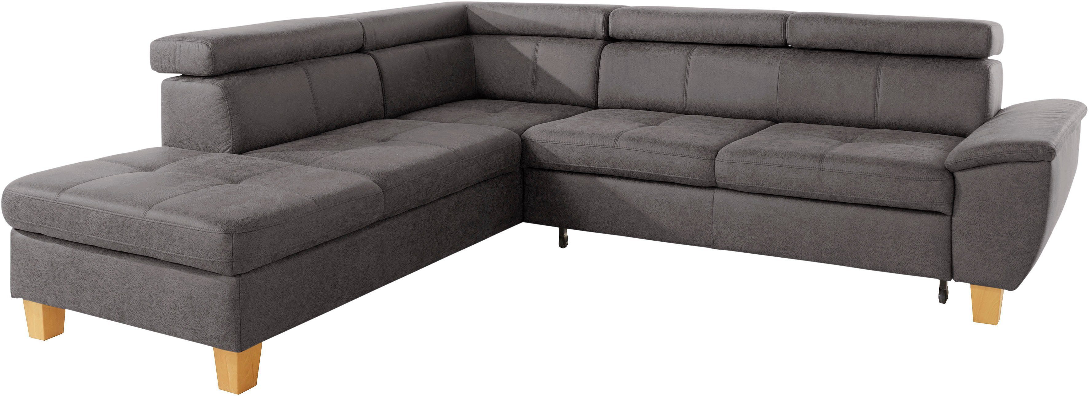 exxpo - sofa fashion Hoekbank Enya, uitgebreide afwerking, hoog zitcomfort, comfortabel, L-vorm