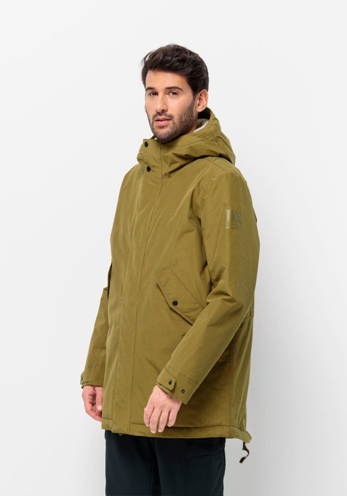Jack Wolfskin Parka TALFORST PARKA M heren wandelen & outdoor maat S (48) groen