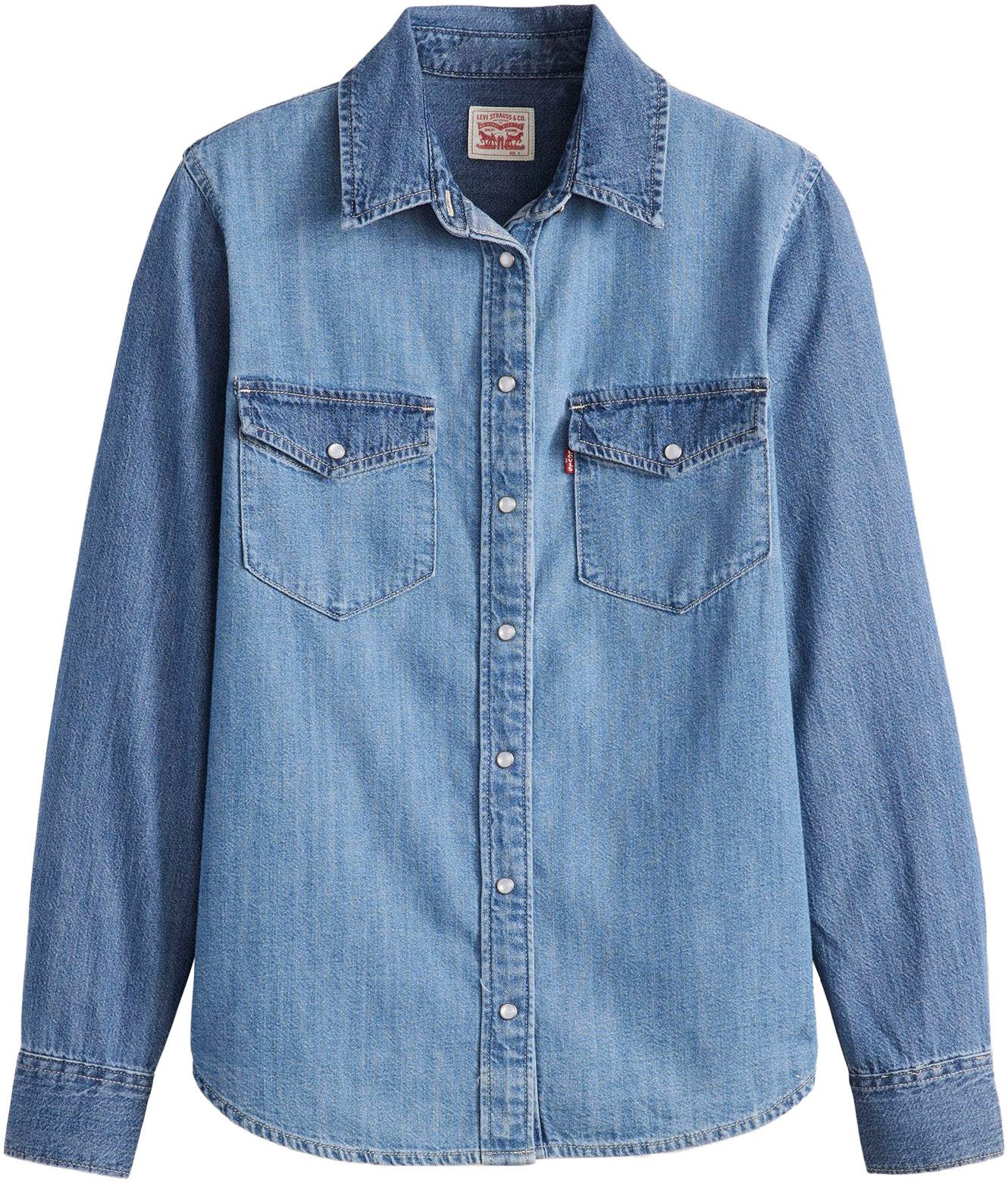Levi's® Jeans blouse ESSENTIAL WESTERN met borstzakken met drukknopen
