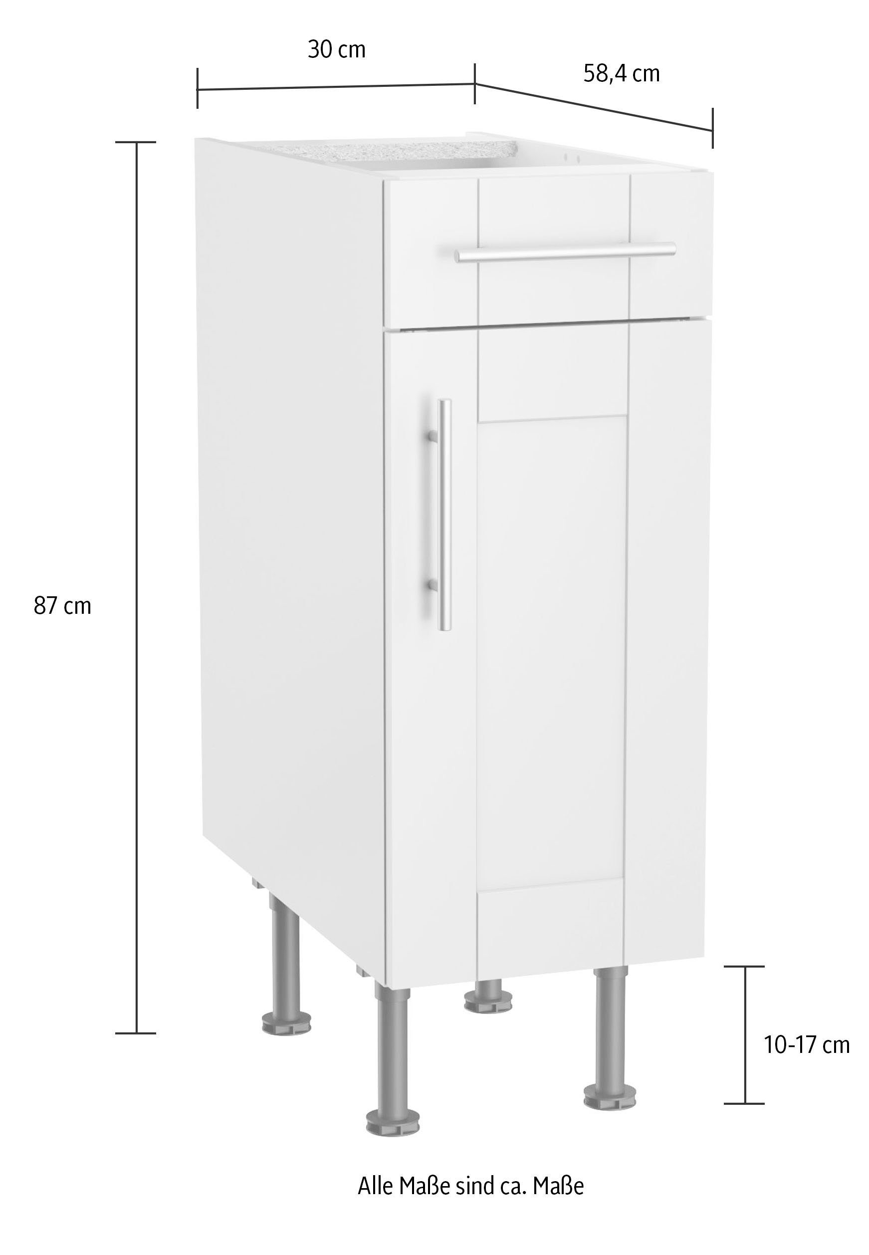 OPTIFIT Onderkast Ahus Breedte 30 cm