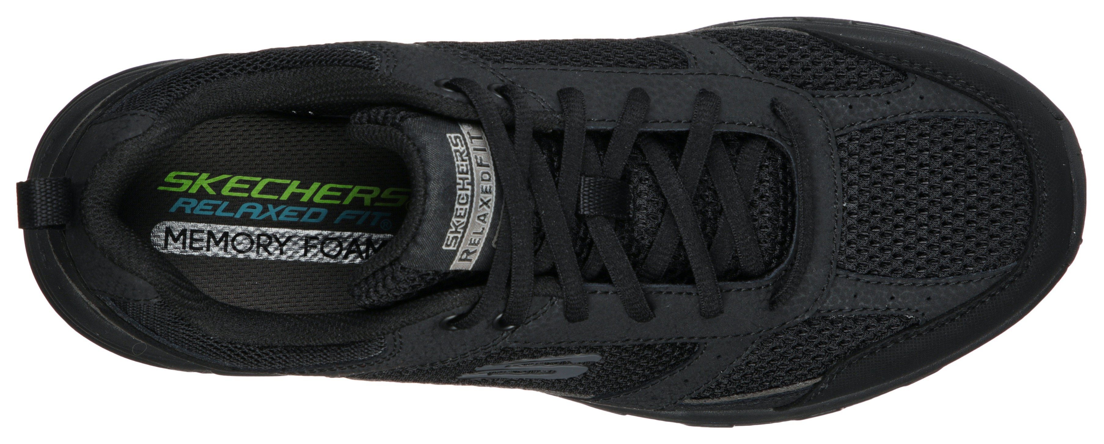 Skechers Sneakers OAK CANYON-VERKETTA met relaxed fit-uitrusting, vrijetijdsschoen, lage schoen, veterschoen
