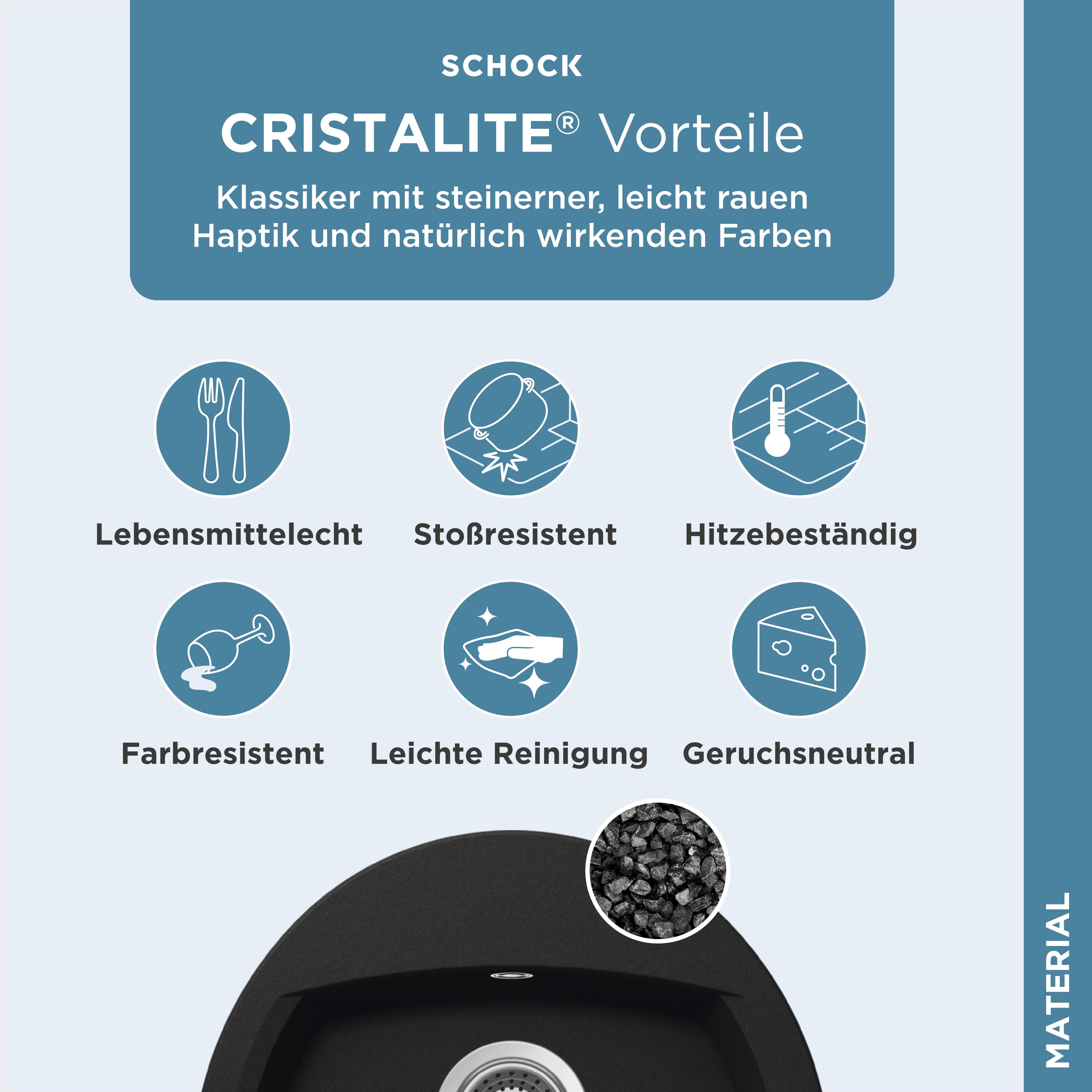 Schock Granieten spoelbak Lucca R