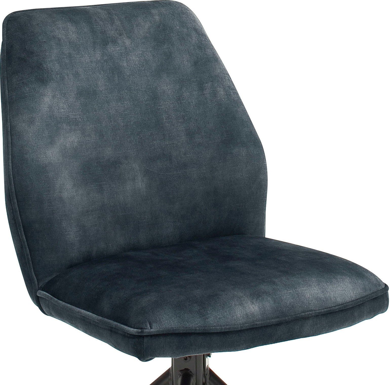 MCA furniture Eetkamerstoel OTTAWA Vintage suède-look met opstaande naad, stoel belastbaar tot 120 kg (set, 2 stuks)