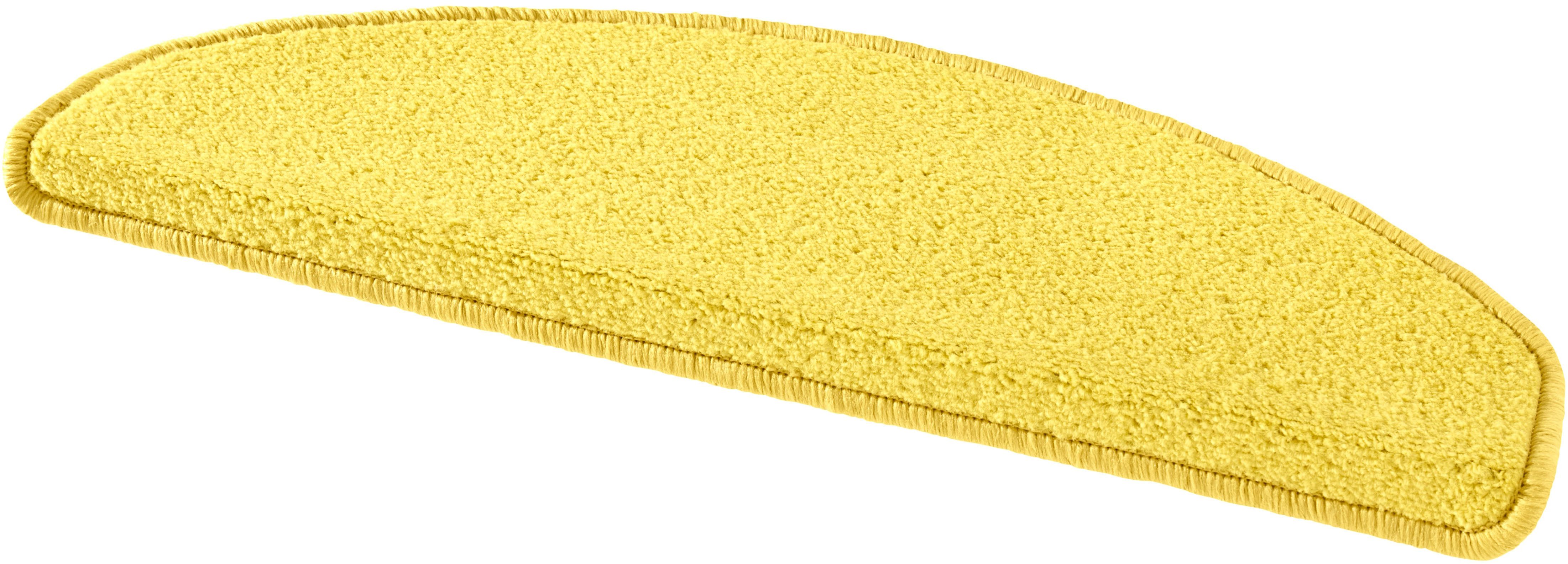 HANSE Home Tredemat Fancy 15 stuks, trapmatten, zelfklevend, traptapijt, traptreden trapbekleding maat 15x 23x65 cm geel