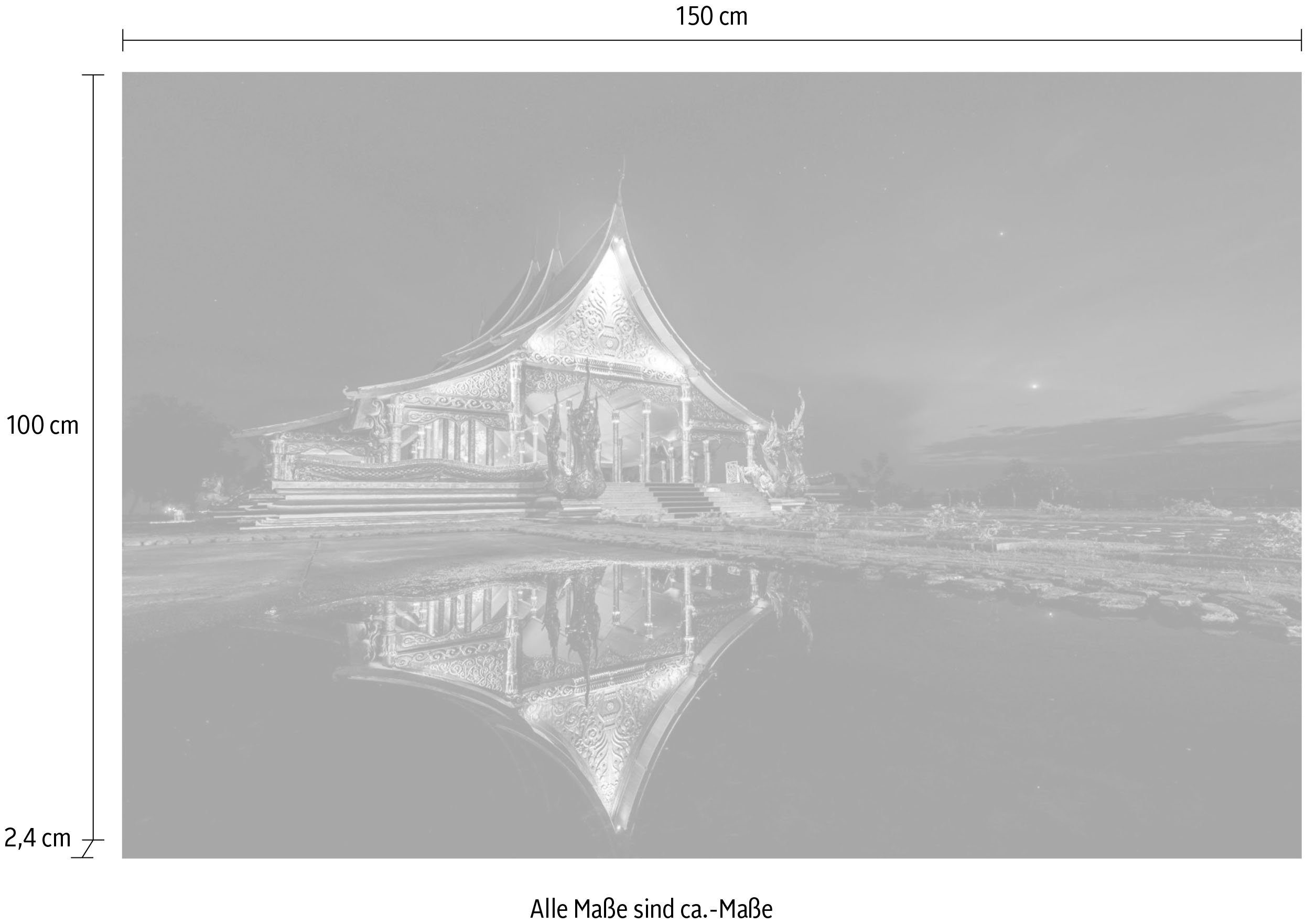 queence Artprint op acrylglas Aan het meer Fine Art-print in galeriekwaliteit