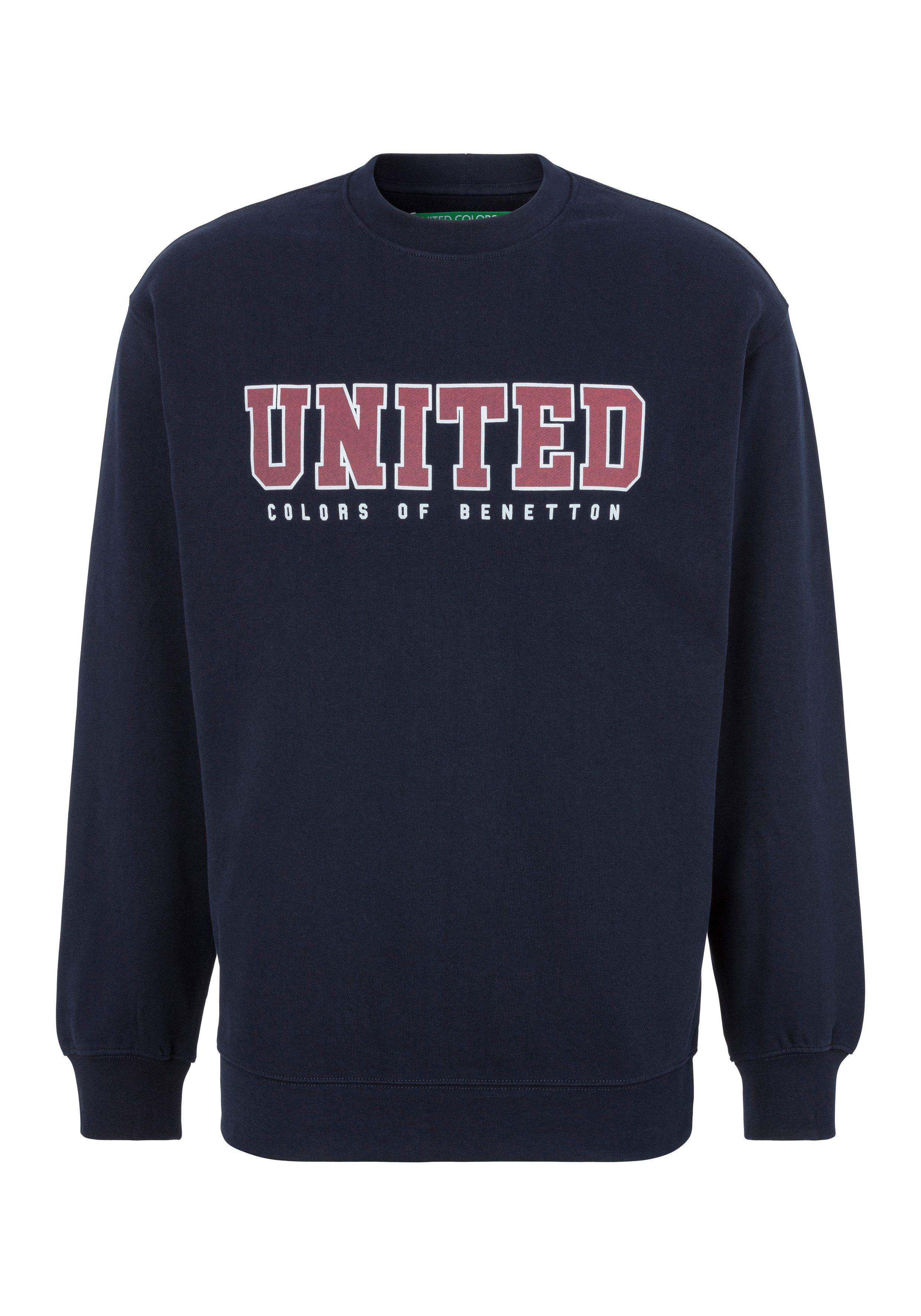 United Colors of Benetton Sweatshirt met grote contrasterende print