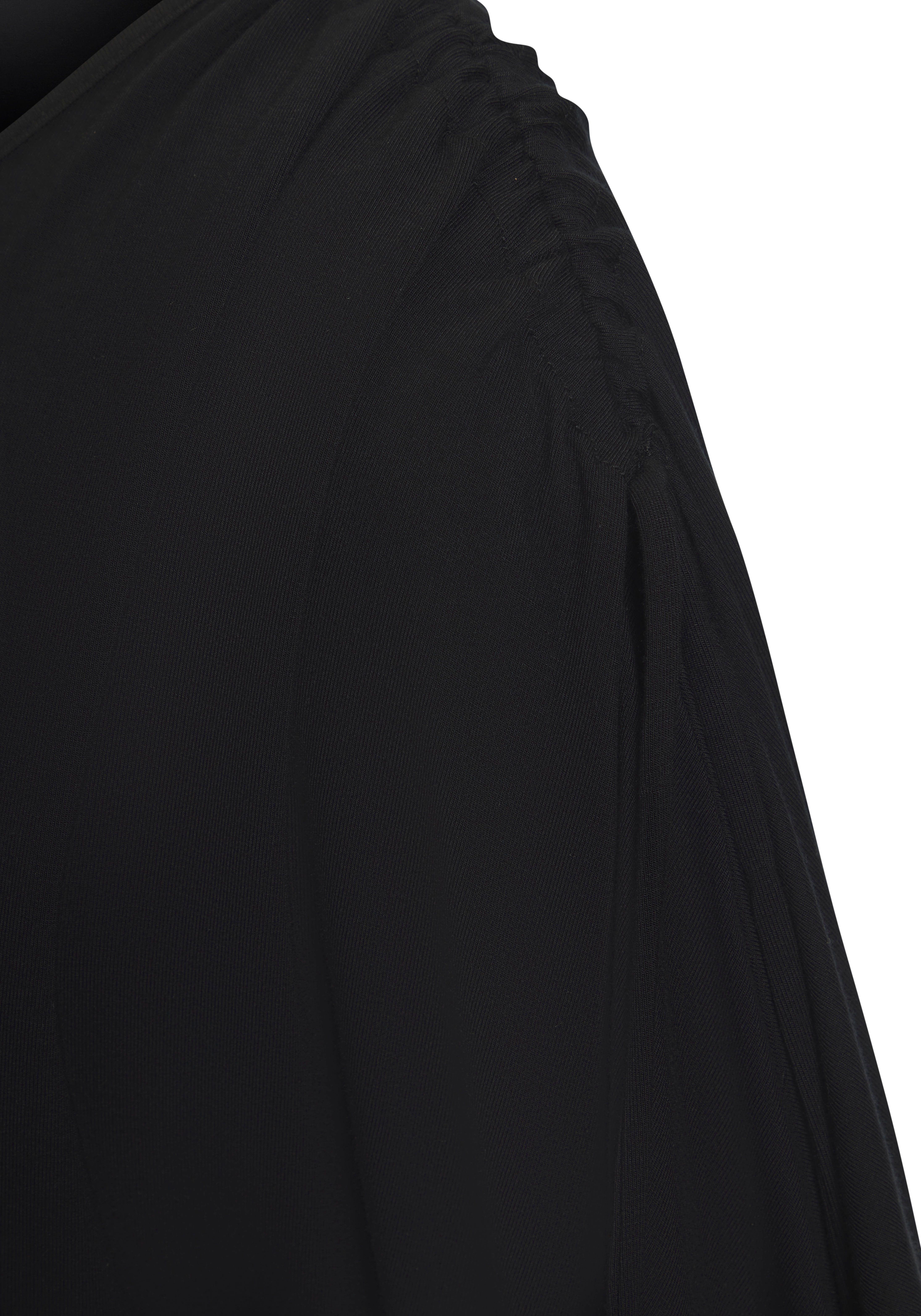 Lascana Shirt met ronde hals Met variabele mouwlengte van zachte viscose-stretch