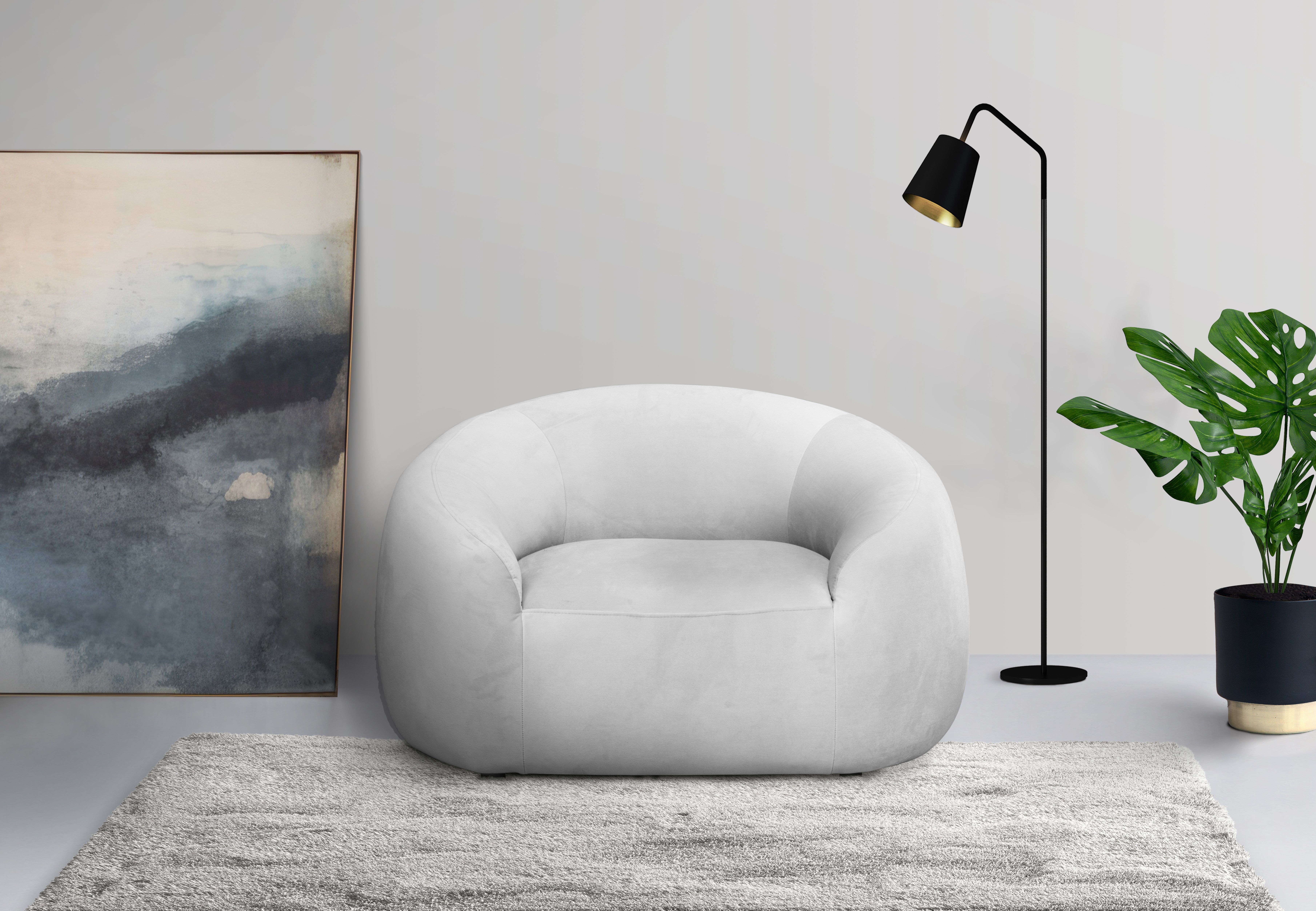 LeGer Home by Lena Gercke Fauteuil YANI relaxfauteuil, loungefauteuil, afmetingen B/D/H: 127/96/76 cm