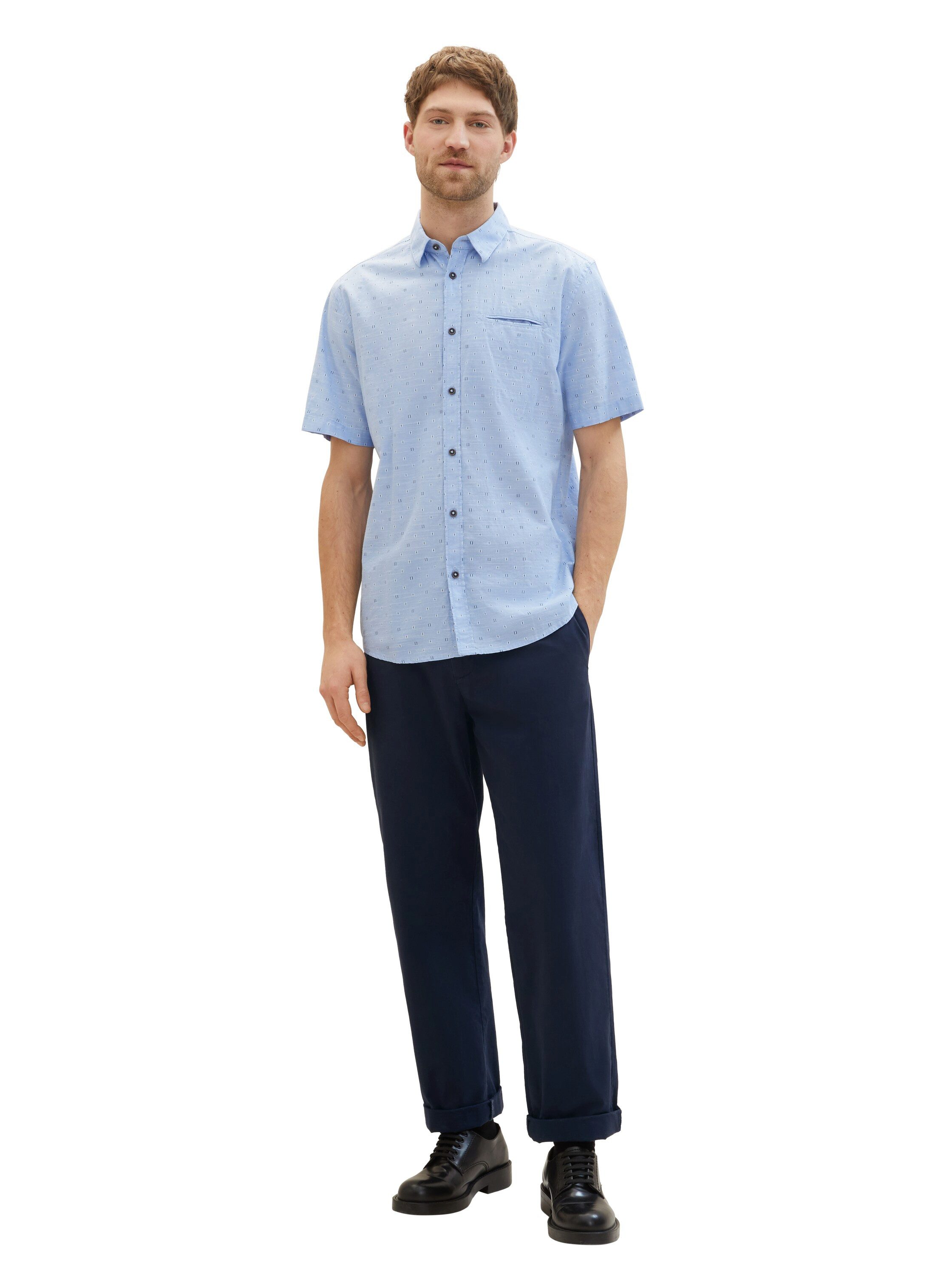 Tom Tailor Overhemd met korte mouwen met print all-over