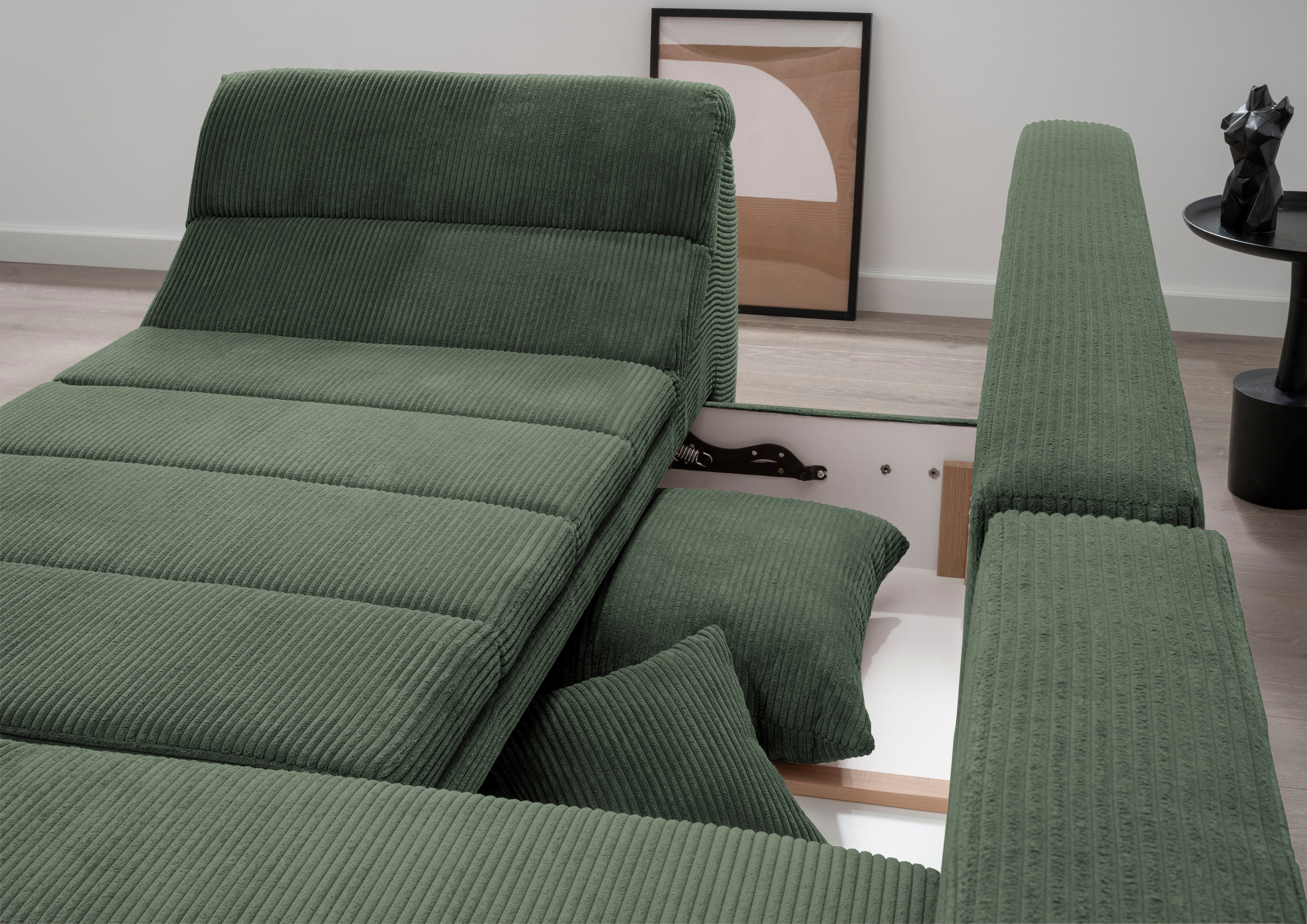 INOSIGN Hoekbank Imola elegant en comfortabel, actuele stiksels in de zitting, L-vorm