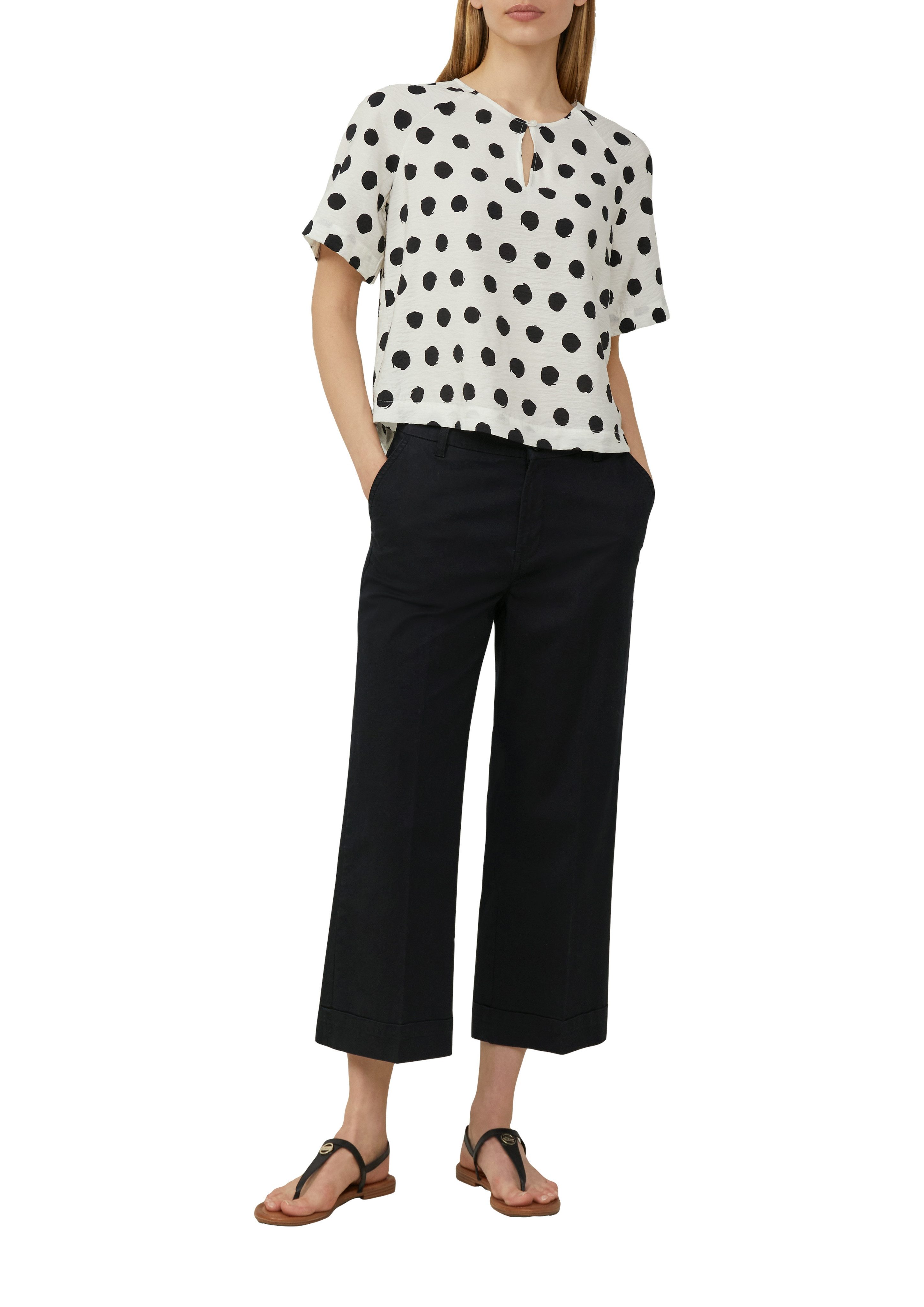 s.Oliver Blouse met korte mouwen met print all-over