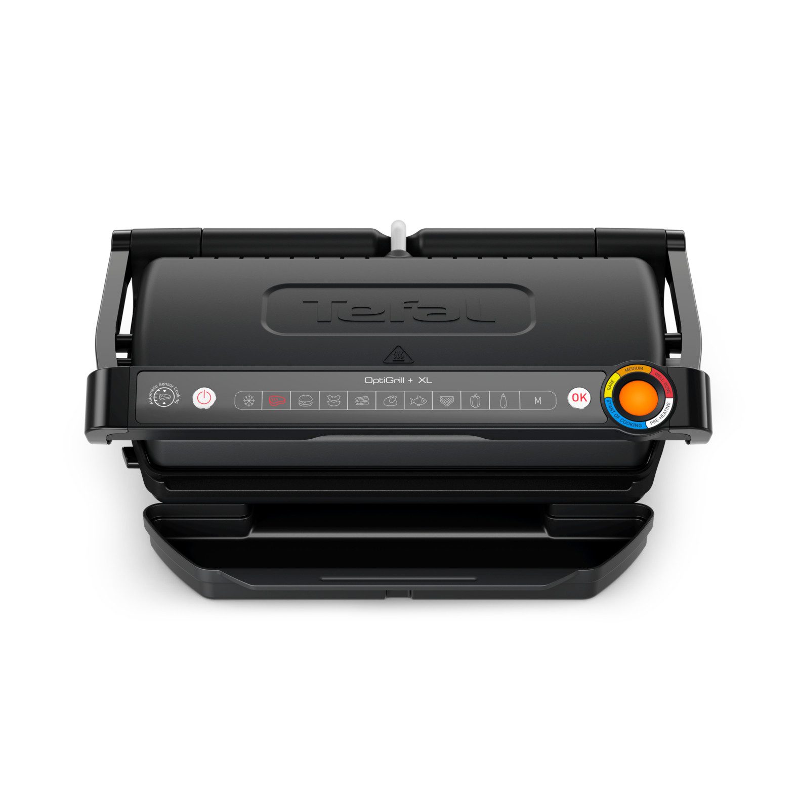 Tefal Contactgrill OptiGrill+ XL, vernieuwde kookniveau-indicator, 9 automatische programma's