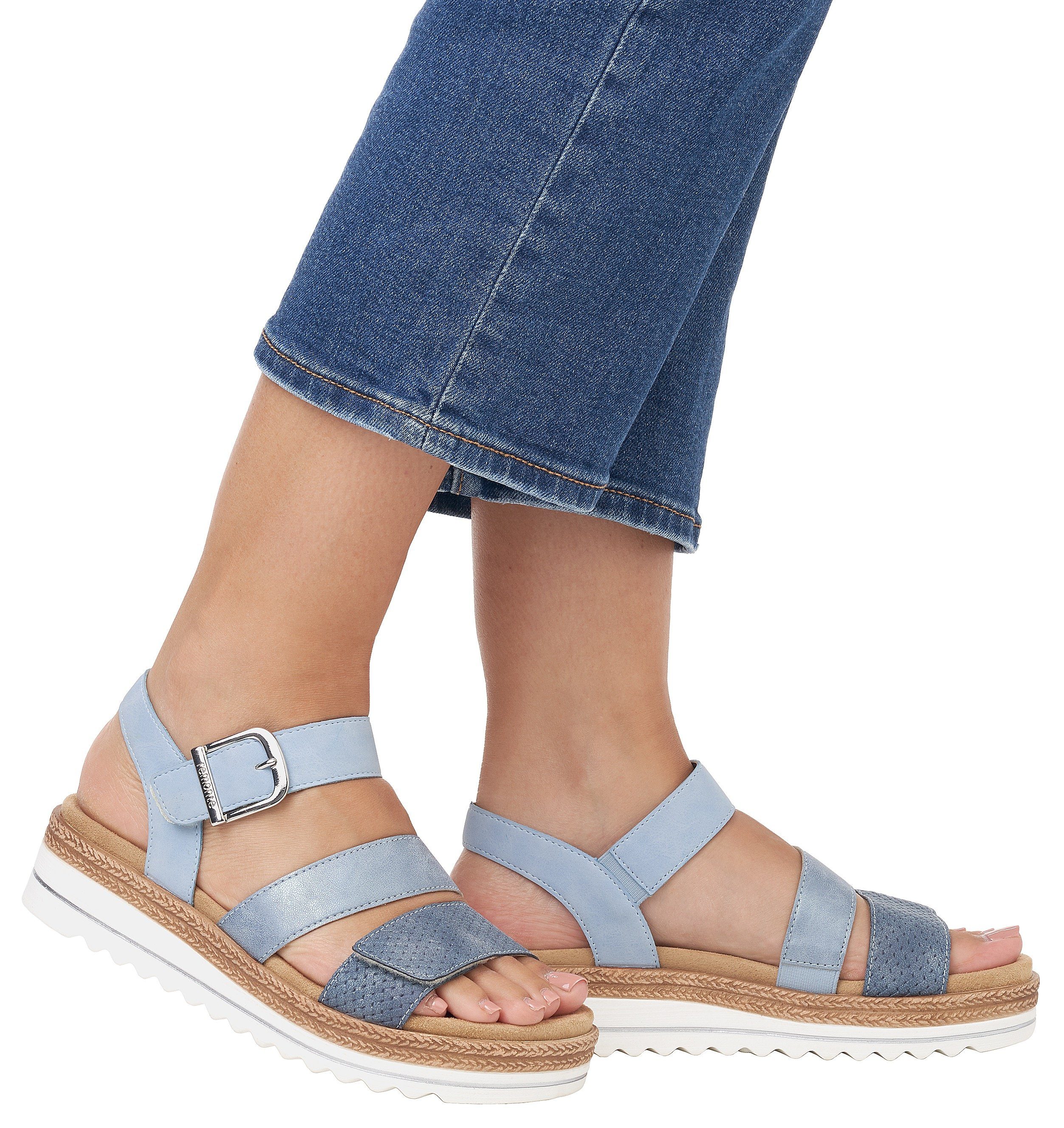 Remonte Sleehaksandaaltjes , sleehak, zomerschoenen, sandalen in vegan verwerking