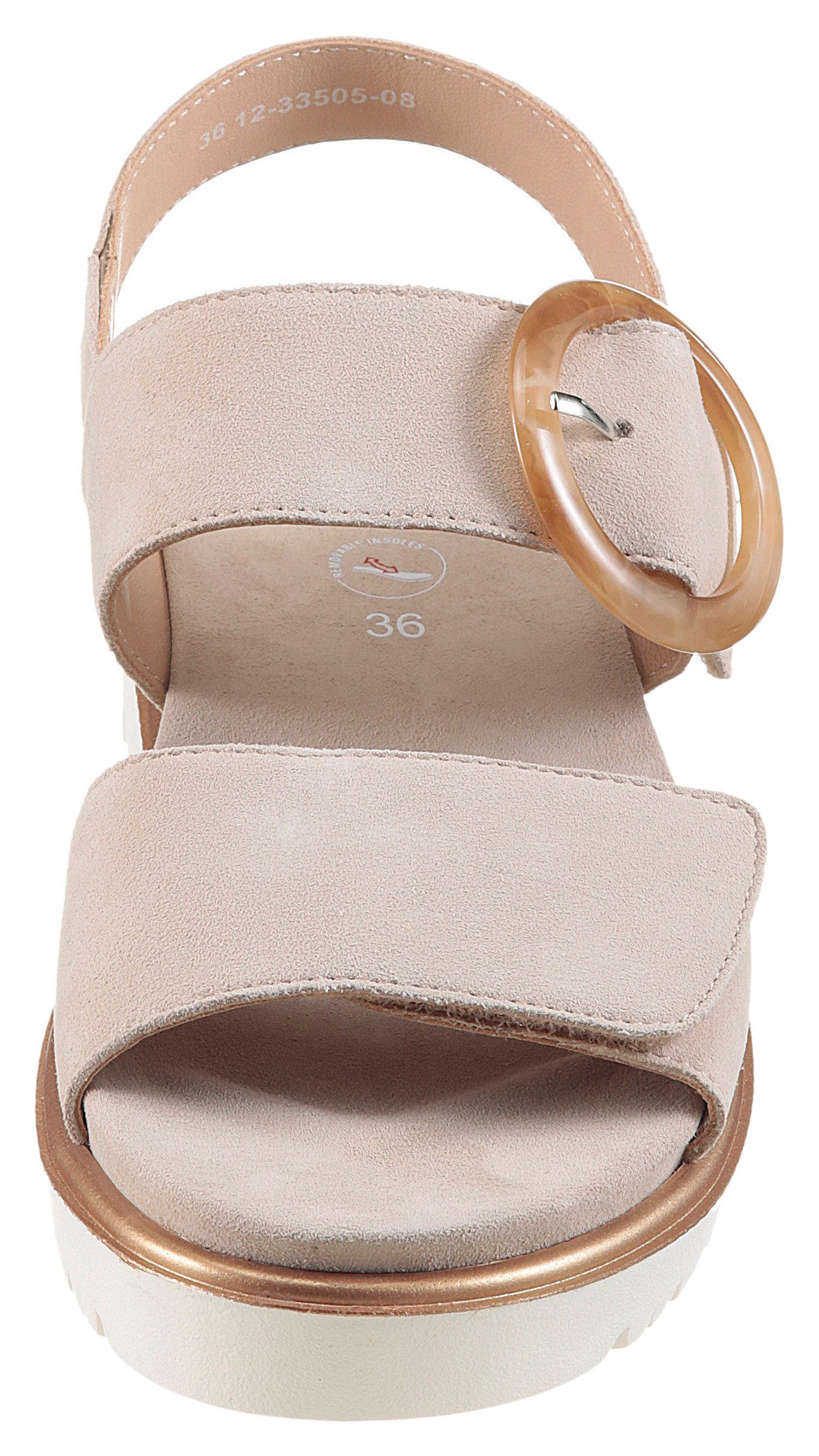 Ara Sandalen Bilbao , zomerschoen, sandaal, plateauhak, met verwisselbaar voetbed, g-breedte