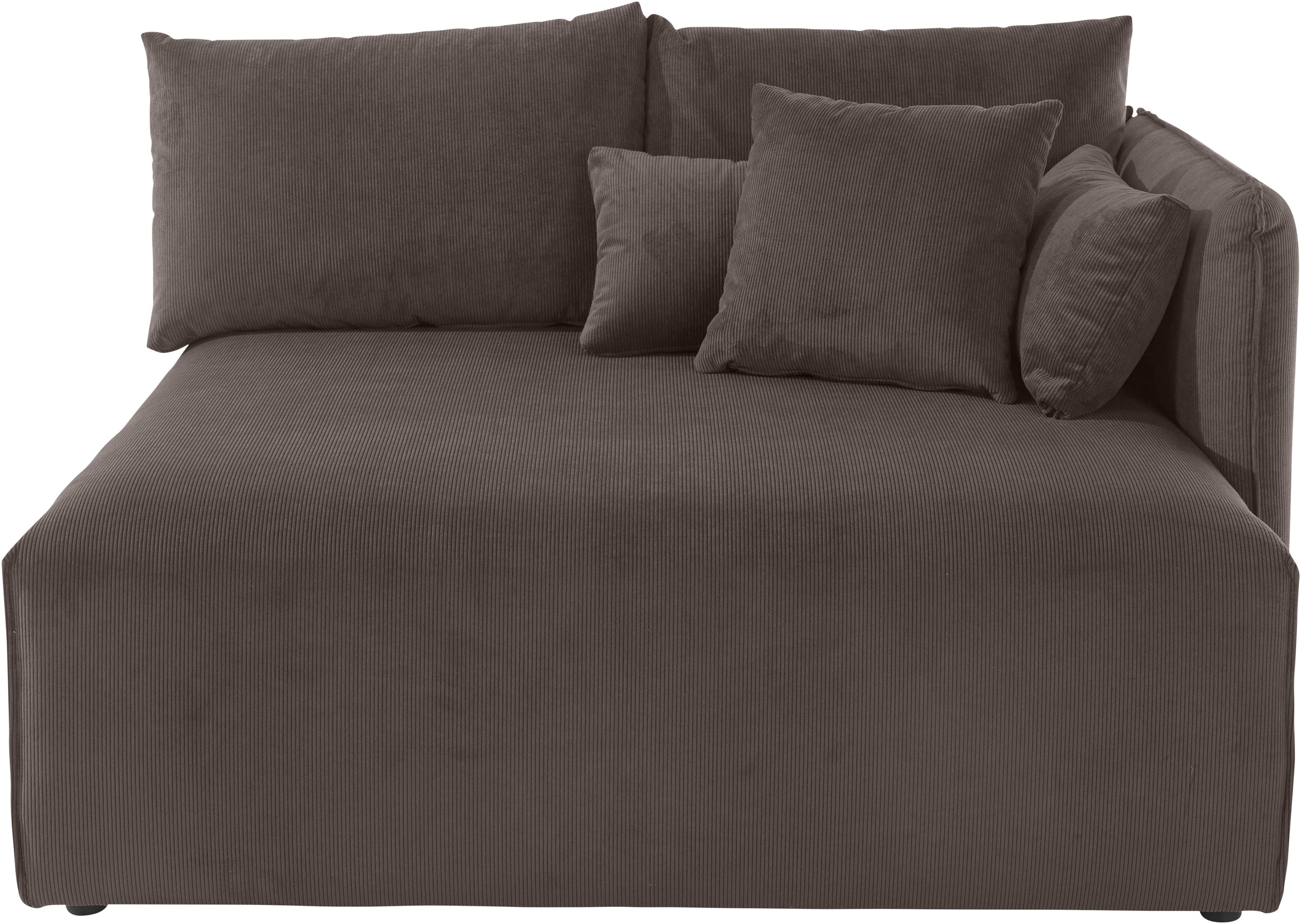 andas Ottomane Nöre korte lounge-module - zelf samenstellen, breedte 138 cm, diepte 128 cm
