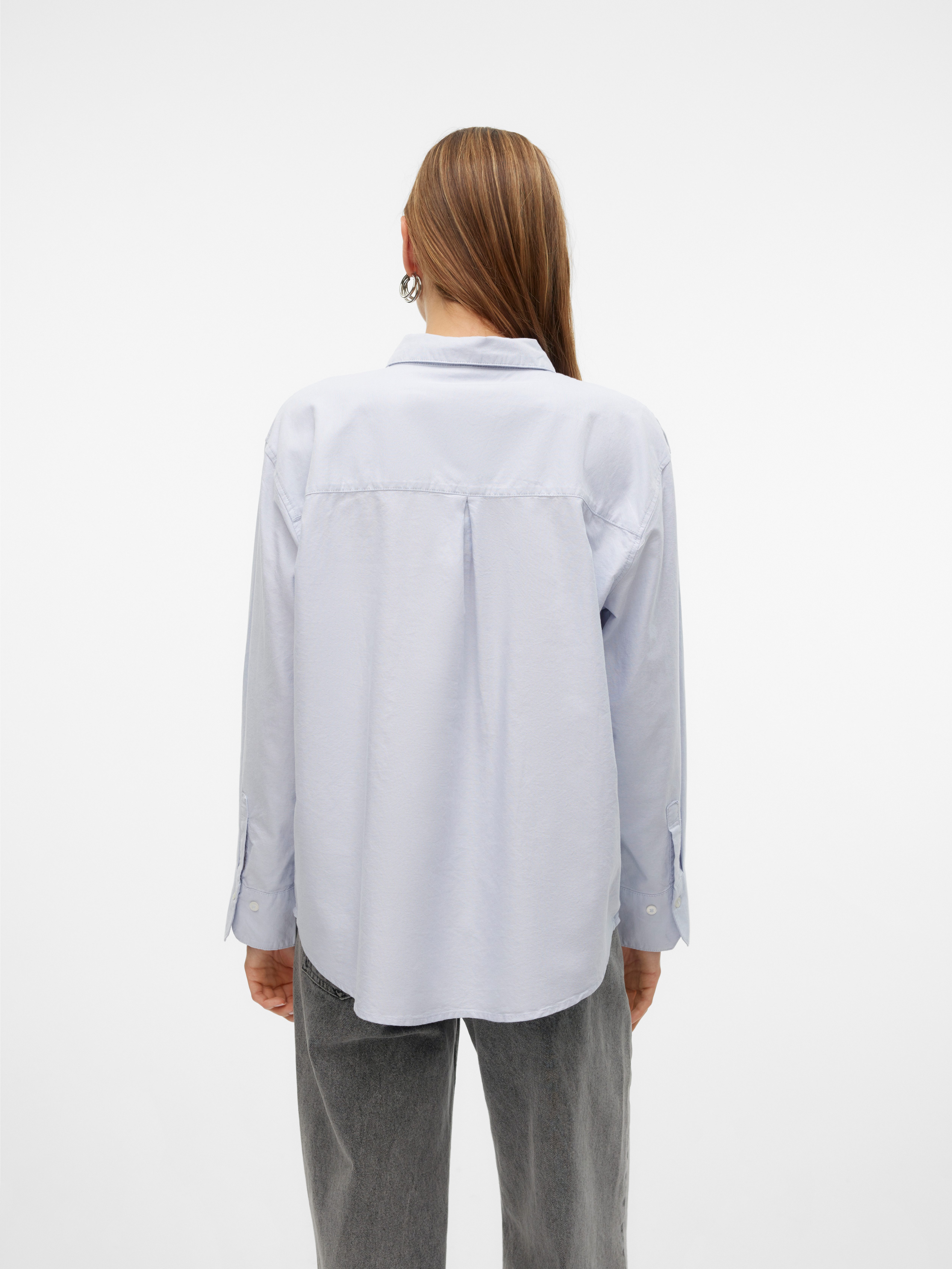 Vero Moda Blouse met lange mouwen VMIDA OXFORD SHIRT WVN GA NOOS